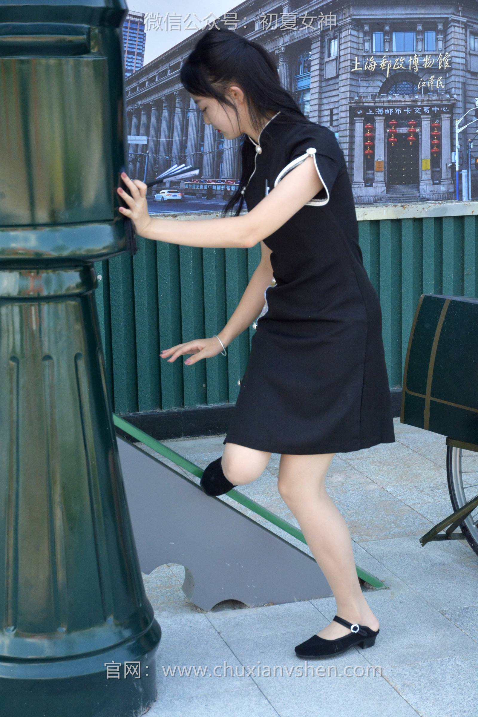 图片[14]-初夏女神 NO.089 双双 黑色旗袍[140P] – 速更版-美库