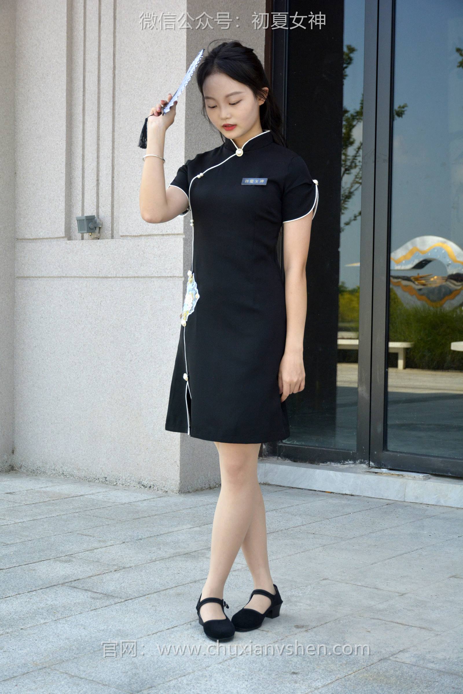 图片[46]-初夏女神 NO.089 双双 黑色旗袍[140P] – 速更版-美库