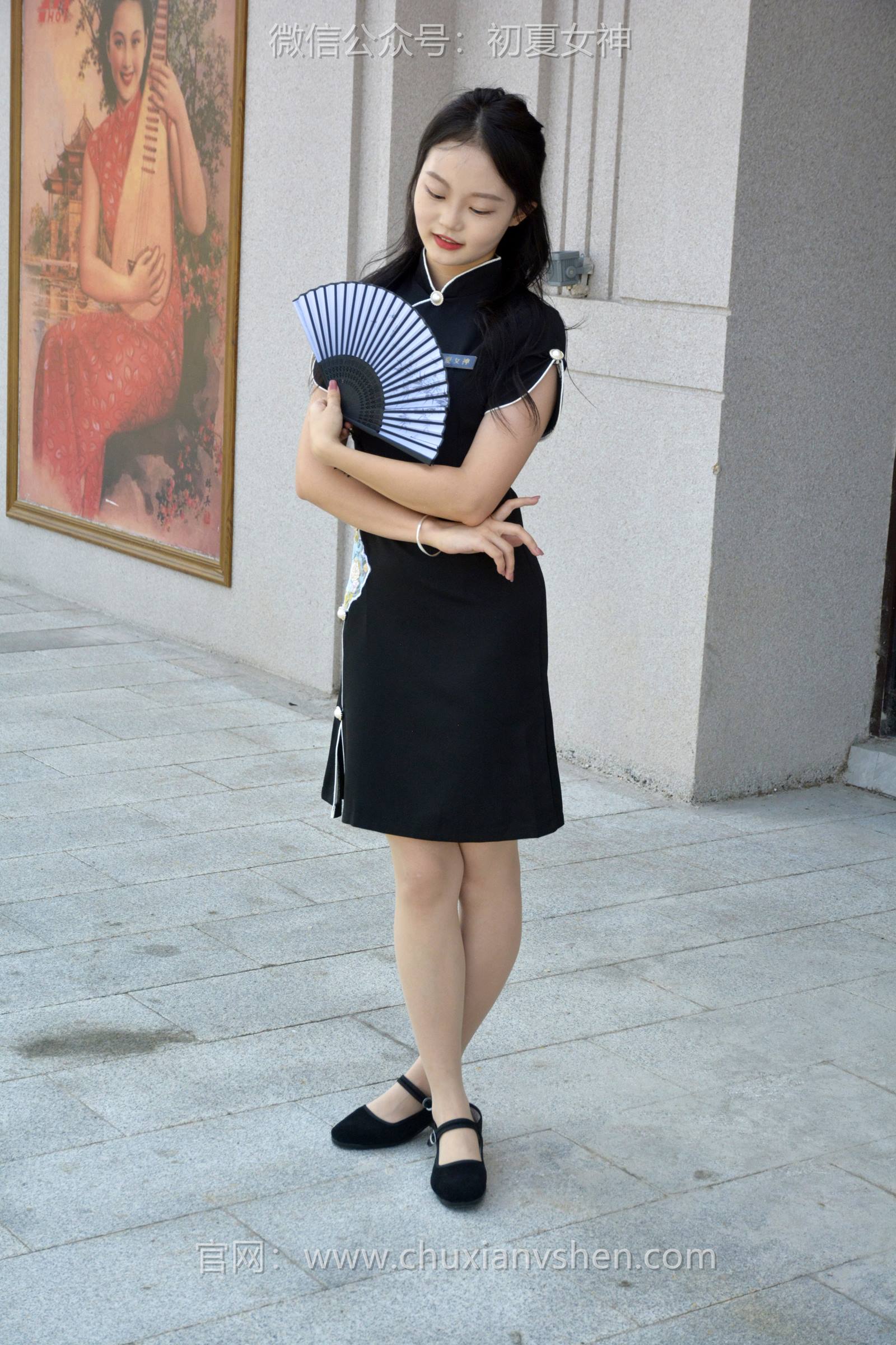 图片[49]-初夏女神 NO.089 双双 黑色旗袍[140P] – 速更版-美库