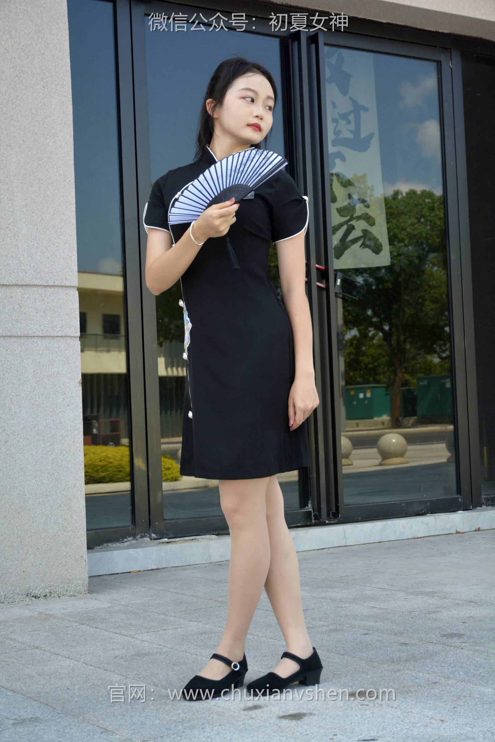 图片[53]-初夏女神 NO.089 双双 黑色旗袍[140P] – 速更版-美库