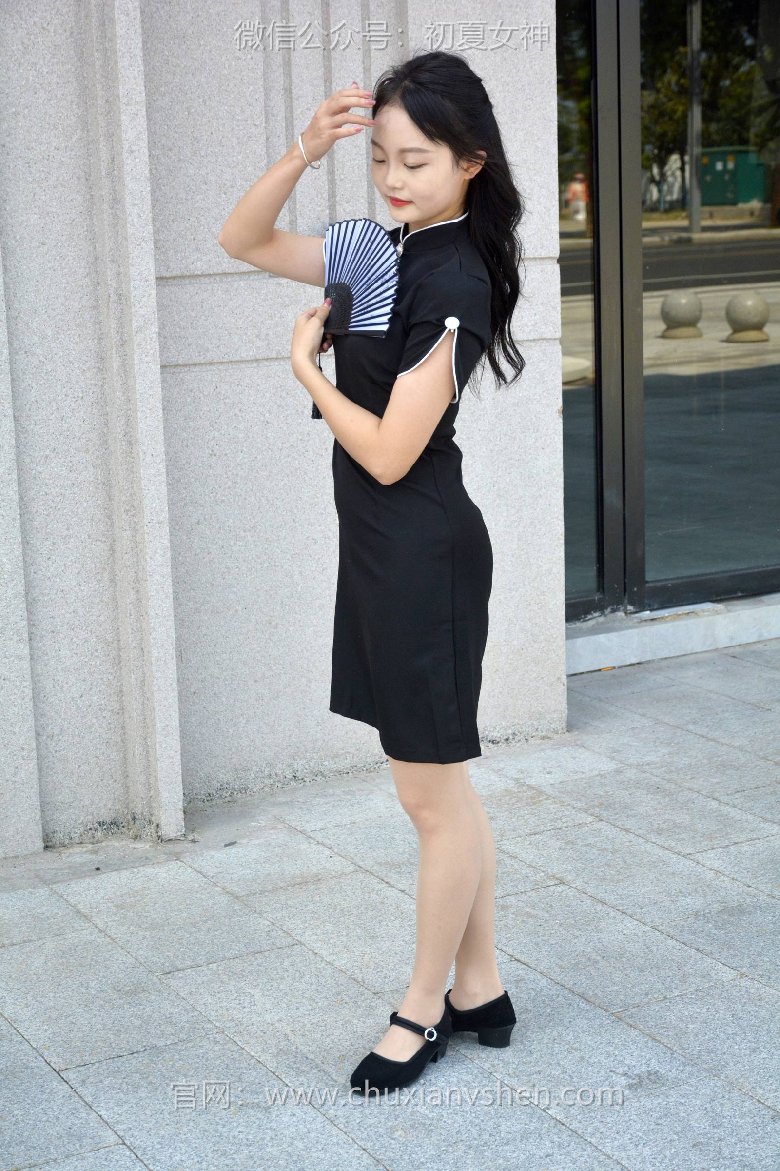 图片[57]-初夏女神 NO.089 双双 黑色旗袍[140P] – 速更版-美库