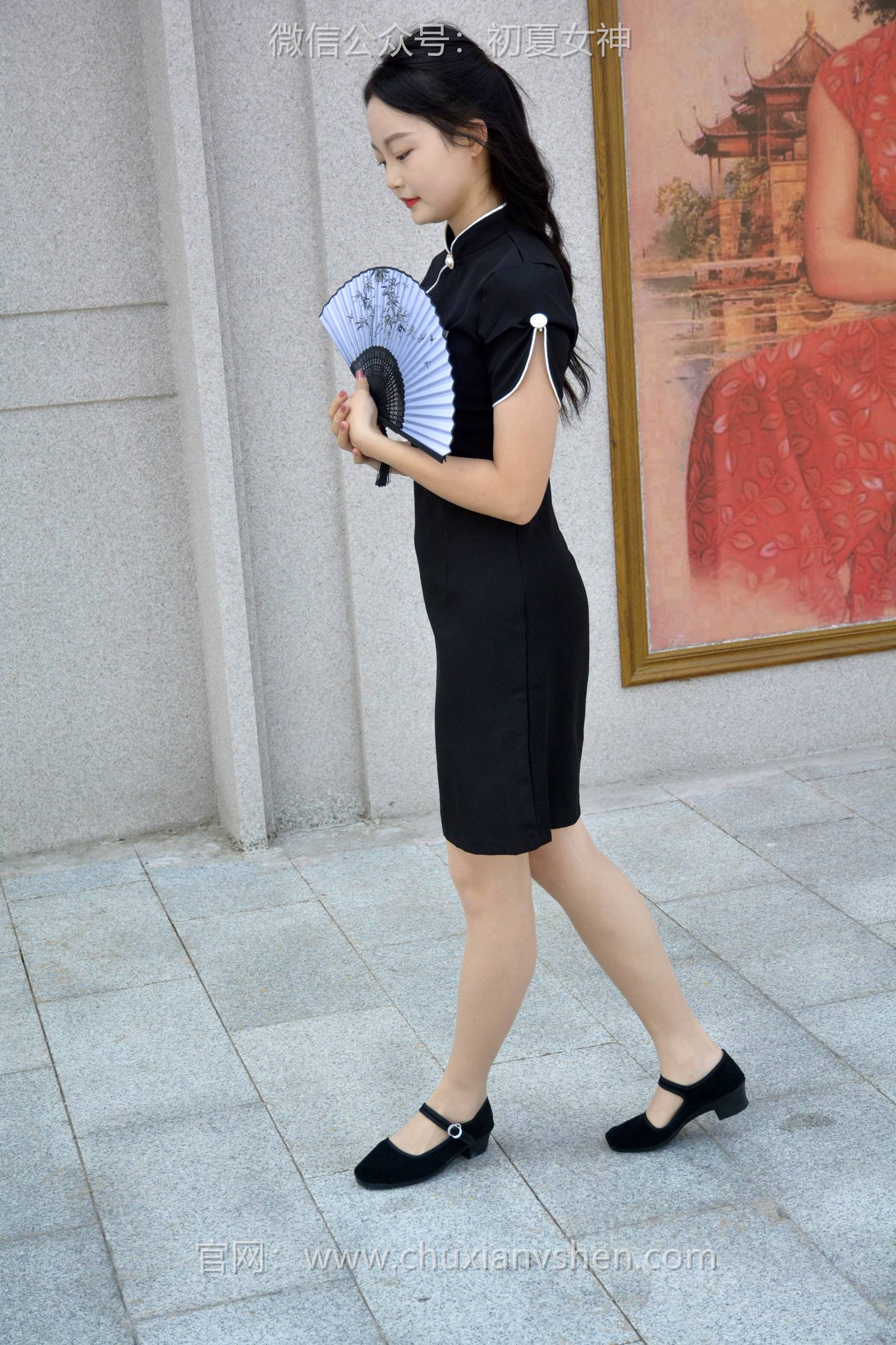 图片[59]-初夏女神 NO.089 双双 黑色旗袍[140P] – 速更版-美库