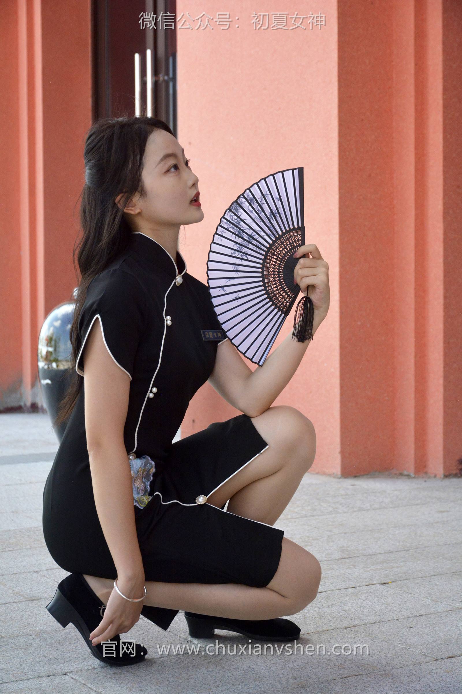 图片[85]-初夏女神 NO.089 双双 黑色旗袍[140P] – 速更版-美库