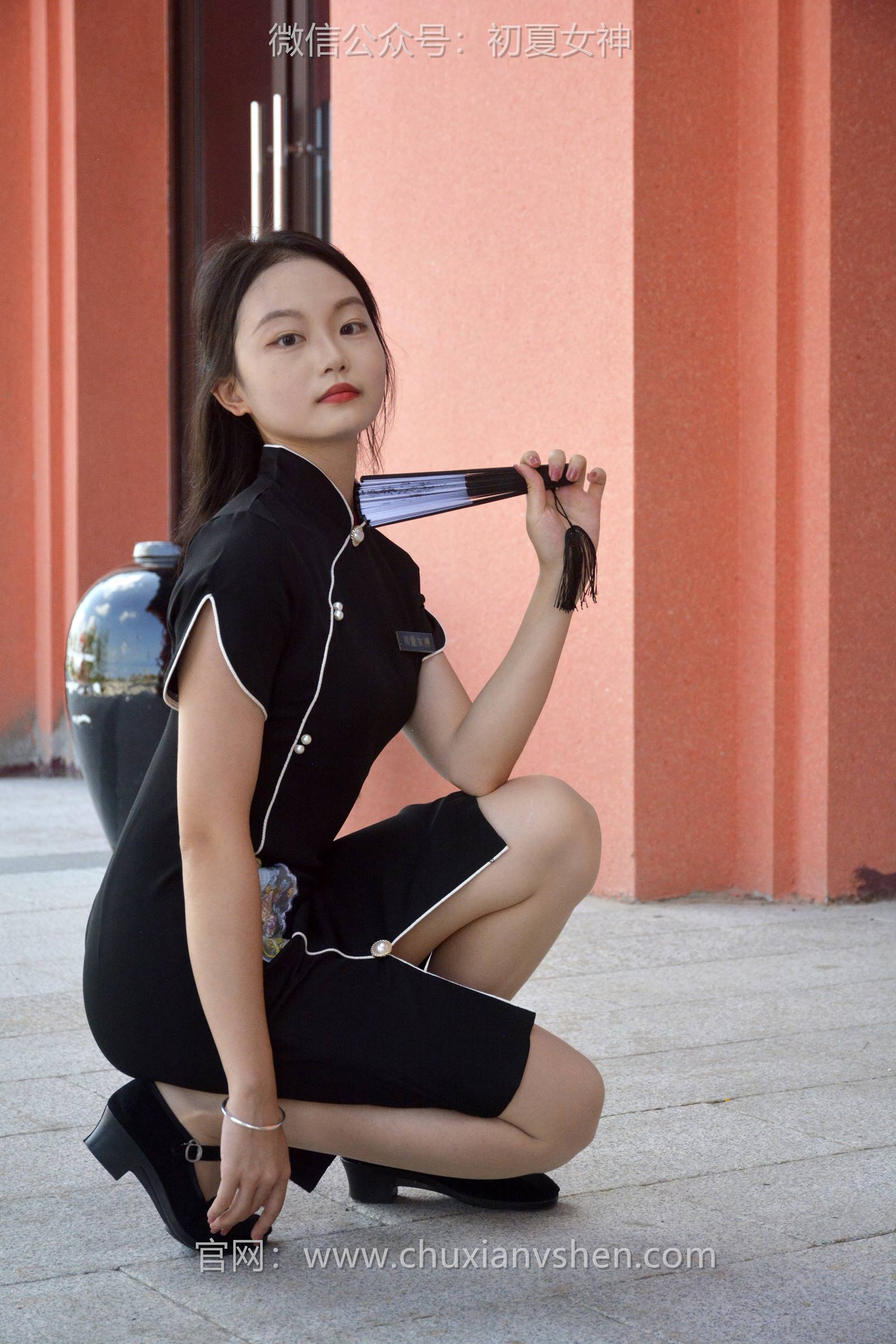图片[86]-初夏女神 NO.089 双双 黑色旗袍[140P] – 速更版-美库