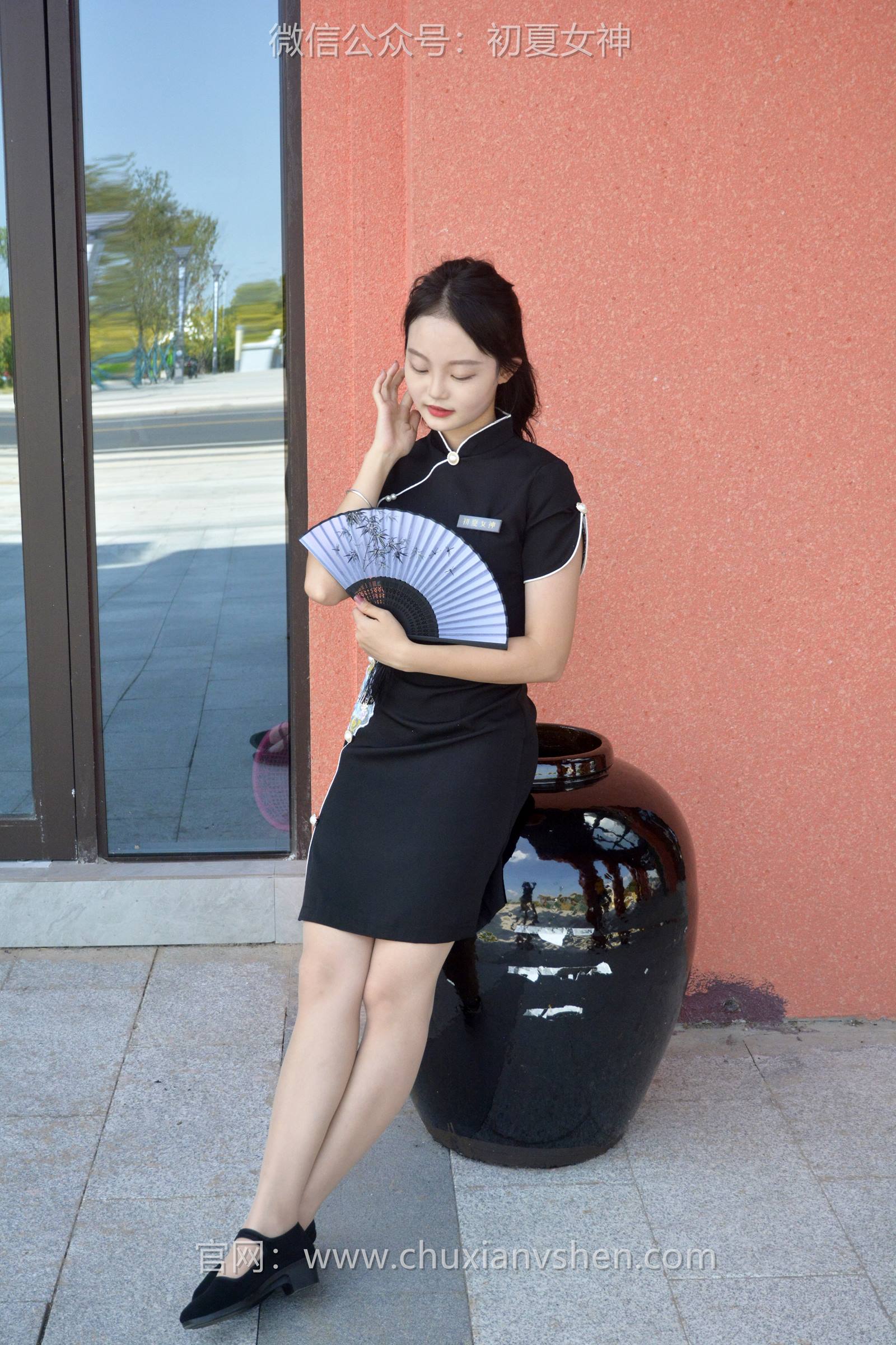 图片[92]-初夏女神 NO.089 双双 黑色旗袍[140P] – 速更版-美库