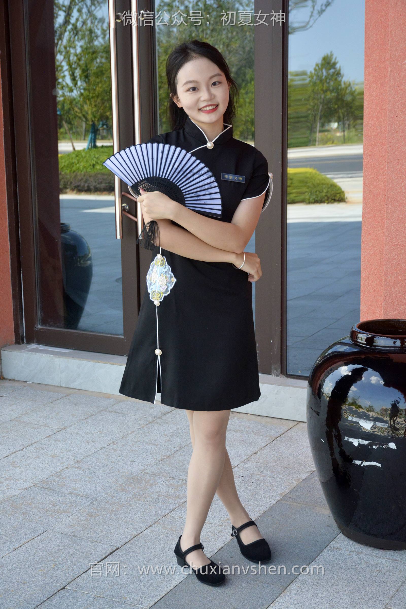 图片[95]-初夏女神 NO.089 双双 黑色旗袍[140P] – 速更版-美库