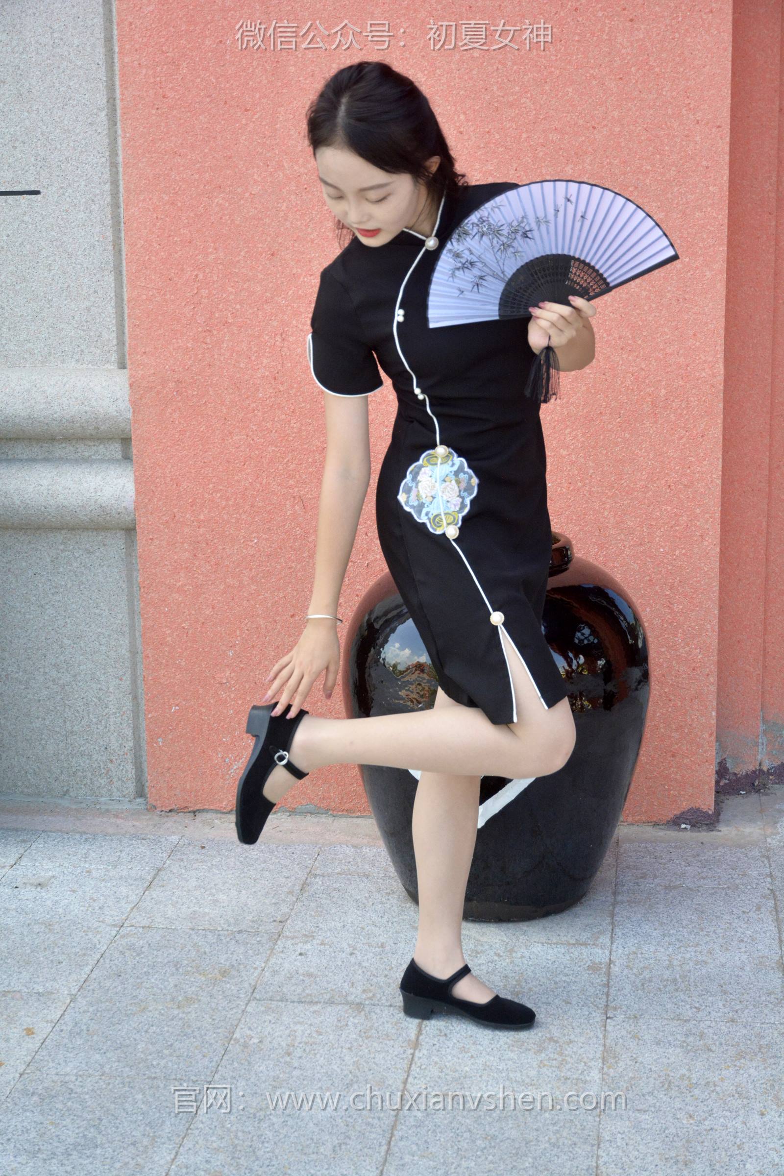图片[103]-初夏女神 NO.089 双双 黑色旗袍[140P] – 速更版-美库