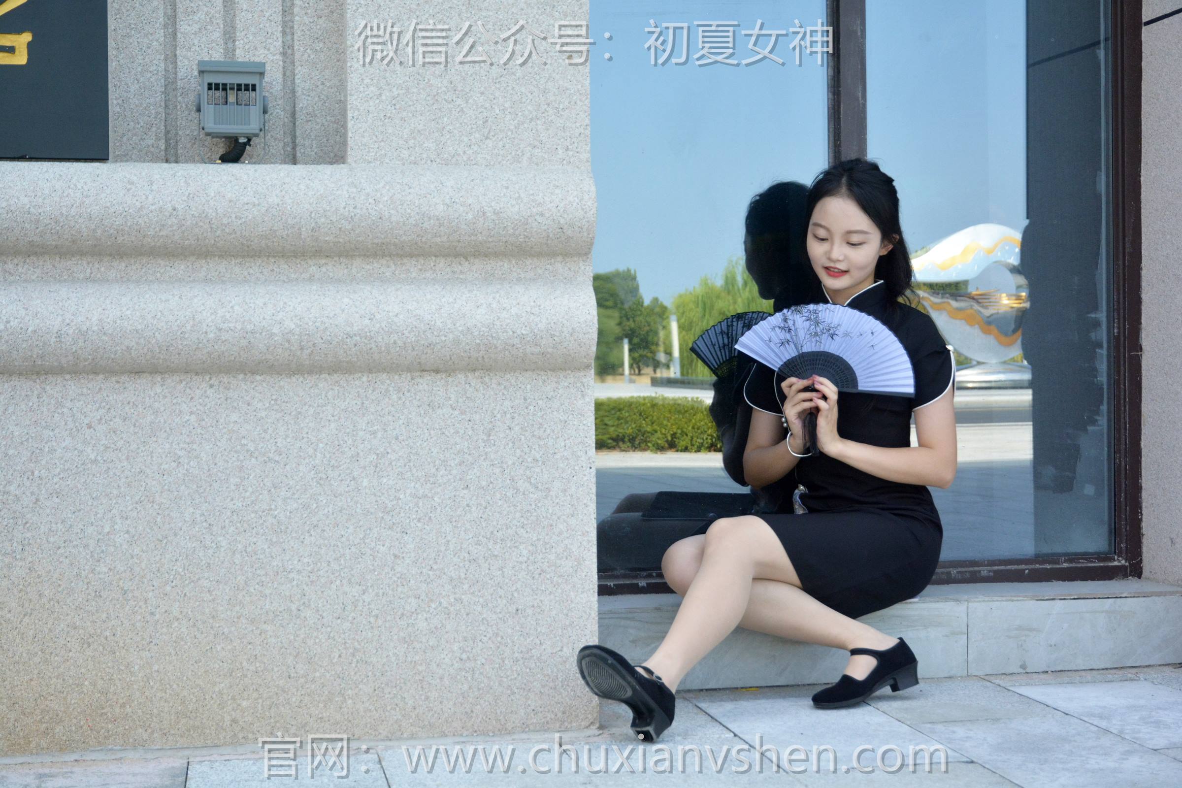 图片[120]-初夏女神 NO.089 双双 黑色旗袍[140P] – 速更版-美库