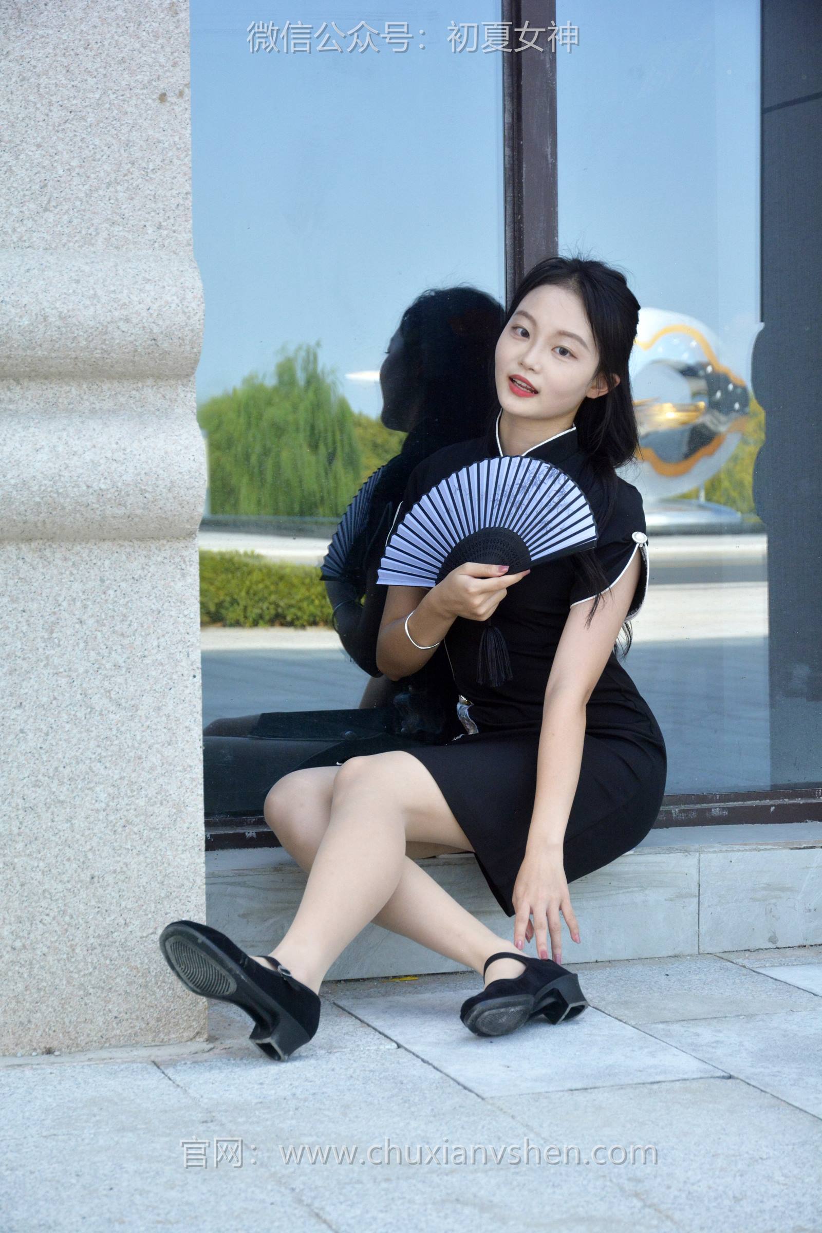 图片[124]-初夏女神 NO.089 双双 黑色旗袍[140P] – 速更版-美库
