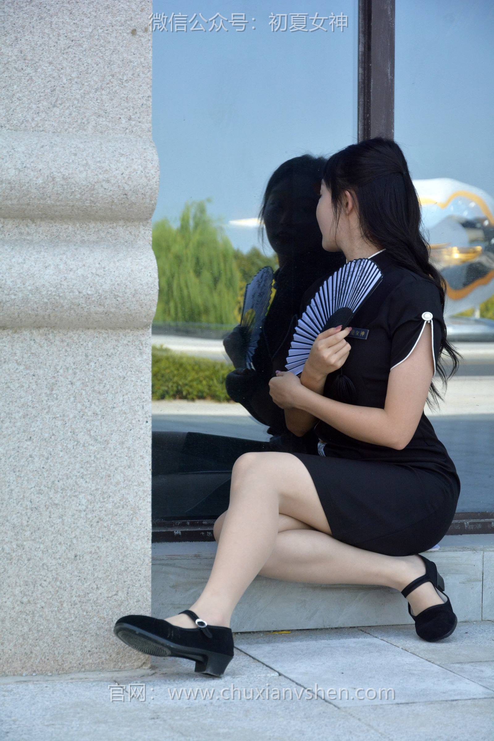 图片[129]-初夏女神 NO.089 双双 黑色旗袍[140P] – 速更版-美库