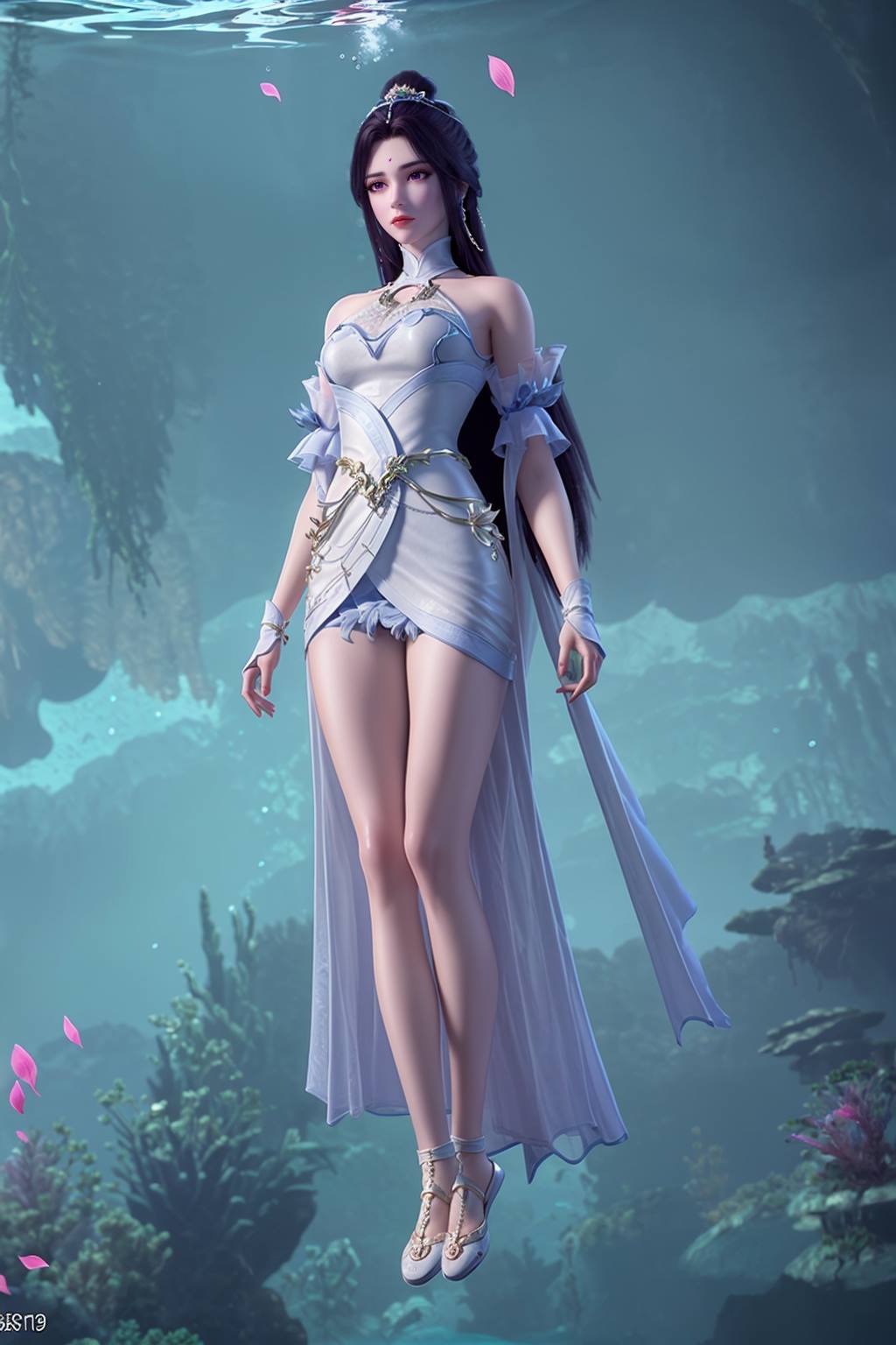 图片[19]-AI绘画 165 完美世界-月婵 主身全身版[102P] – 速更版-美库