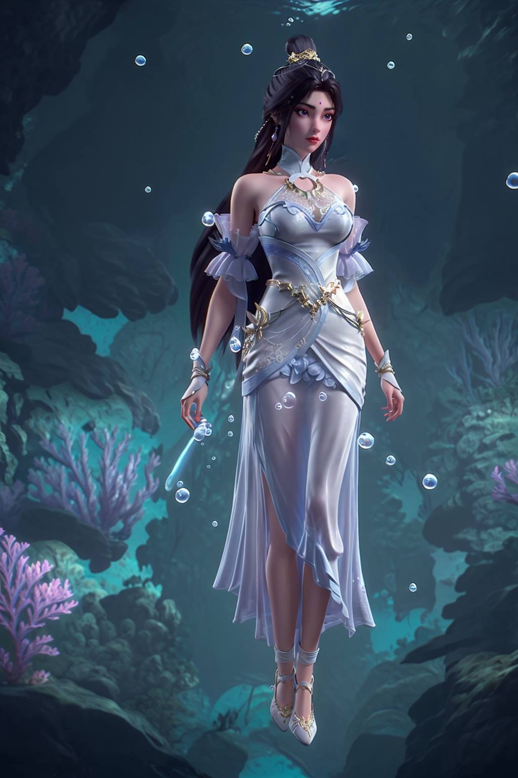 图片[29]-AI绘画 165 完美世界-月婵 主身全身版[102P] – 速更版-美库