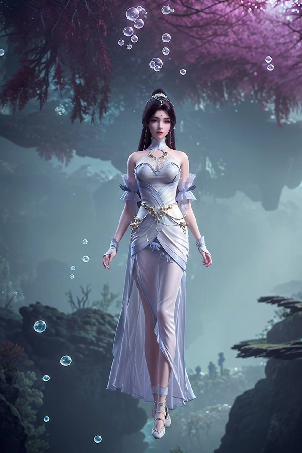 图片[33]-AI绘画 165 完美世界-月婵 主身全身版[102P] – 速更版-美库