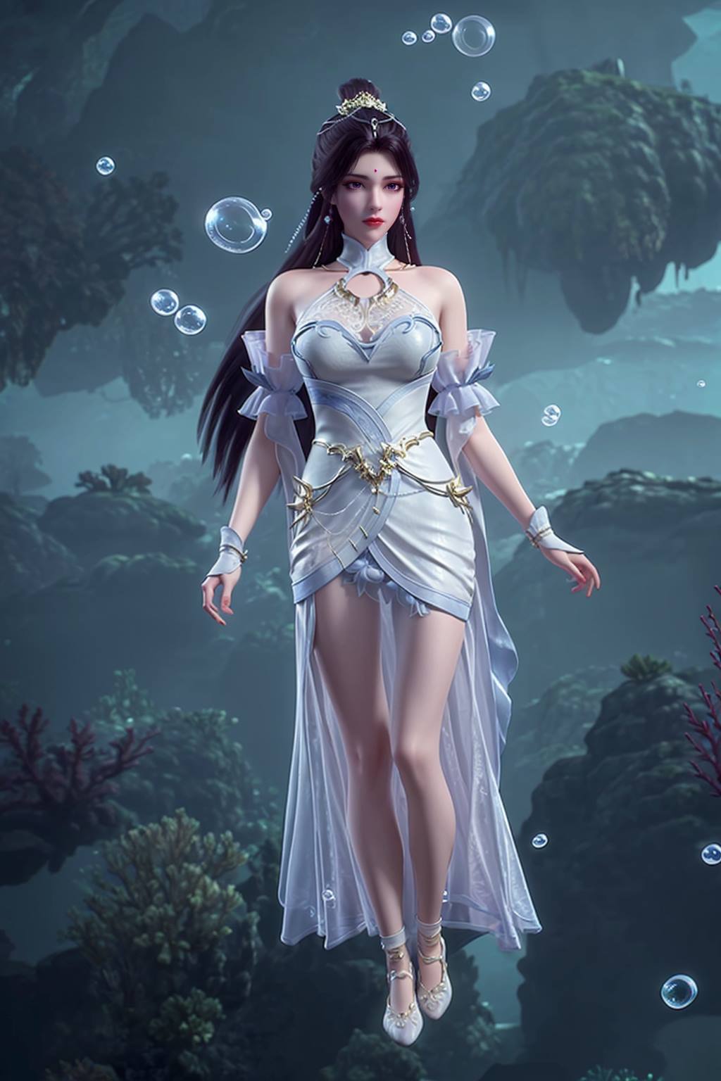 图片[34]-AI绘画 165 完美世界-月婵 主身全身版[102P] – 速更版-美库