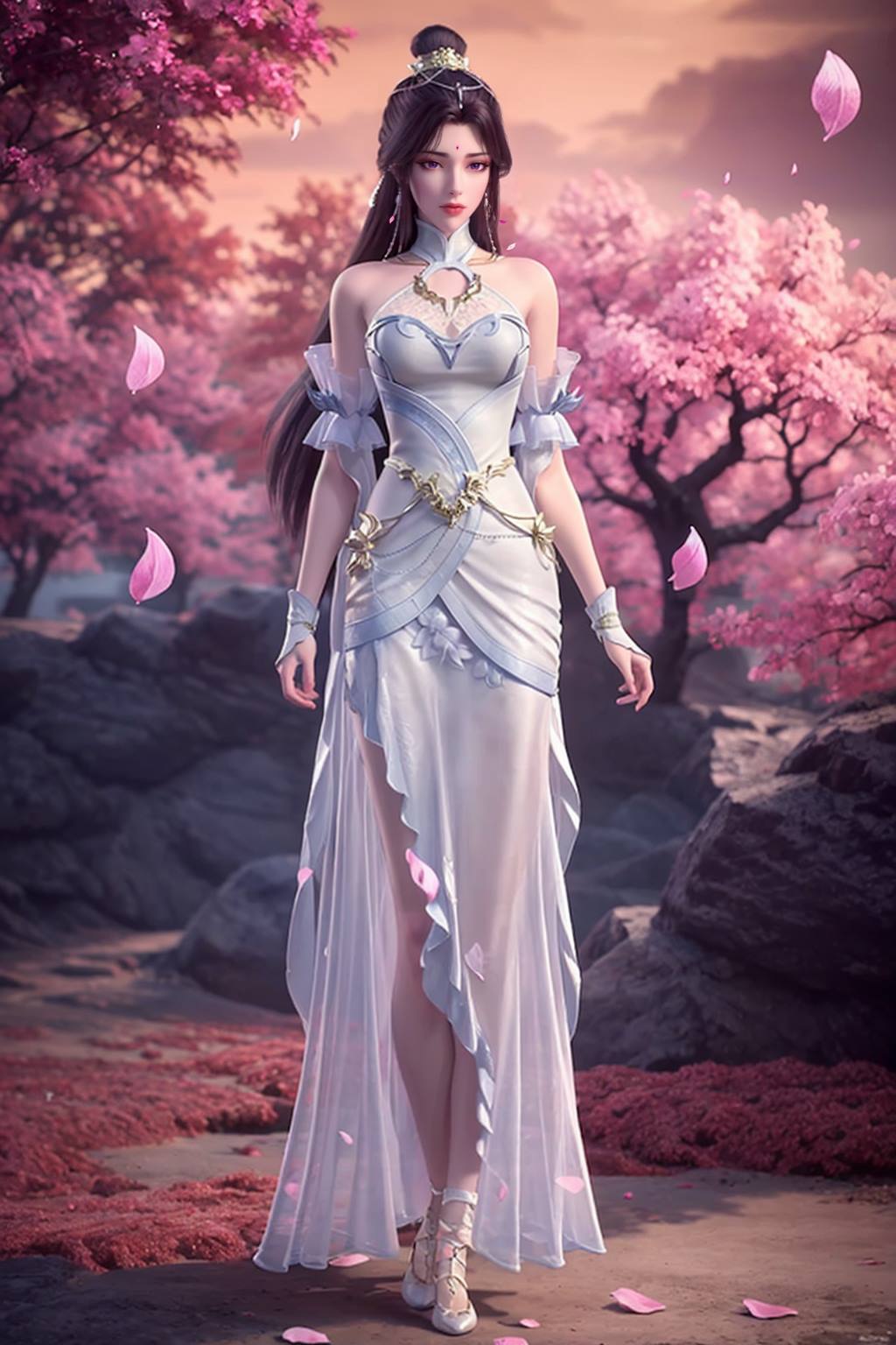 图片[50]-AI绘画 165 完美世界-月婵 主身全身版[102P] – 速更版-美库