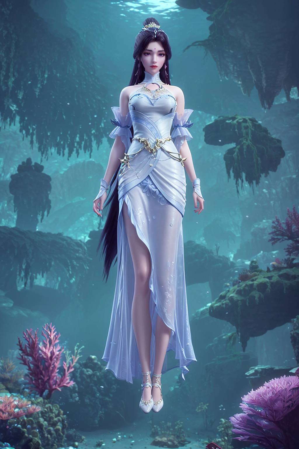 图片[61]-AI绘画 165 完美世界-月婵 主身全身版[102P] – 速更版-美库