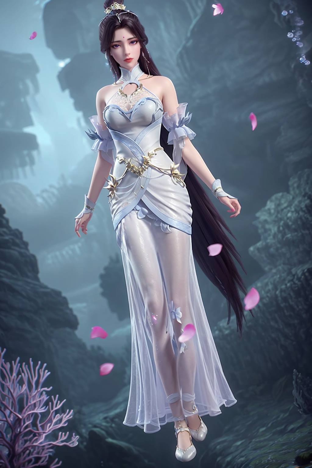 图片[77]-AI绘画 165 完美世界-月婵 主身全身版[102P] – 速更版-美库