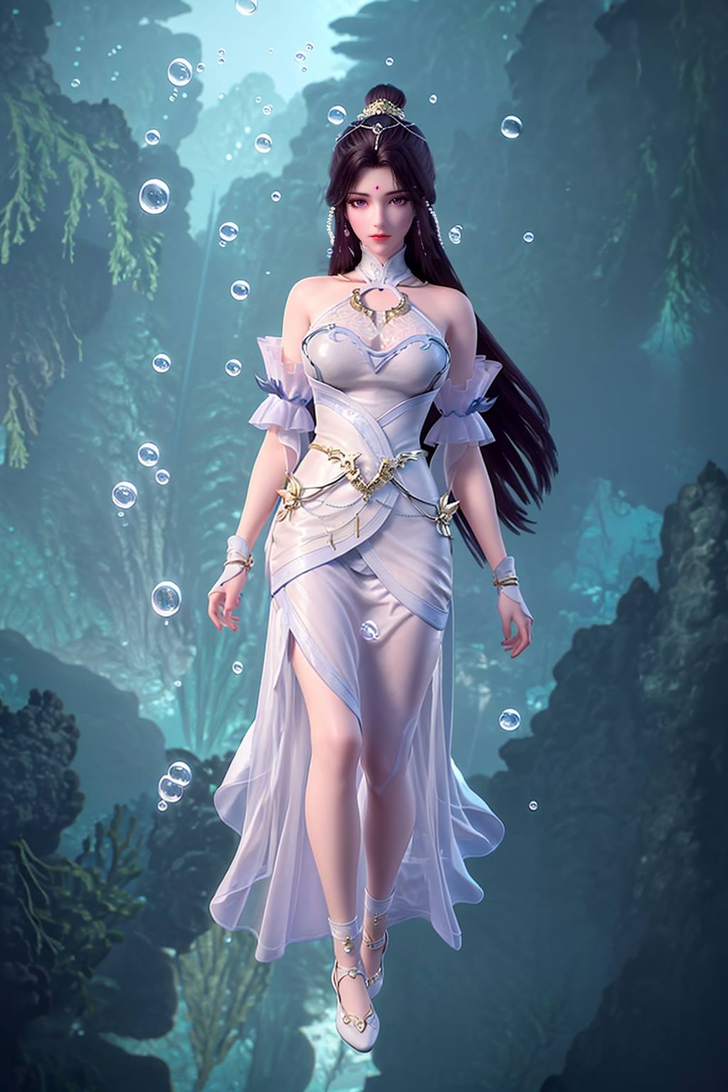 图片[97]-AI绘画 165 完美世界-月婵 主身全身版[102P] – 速更版-美库