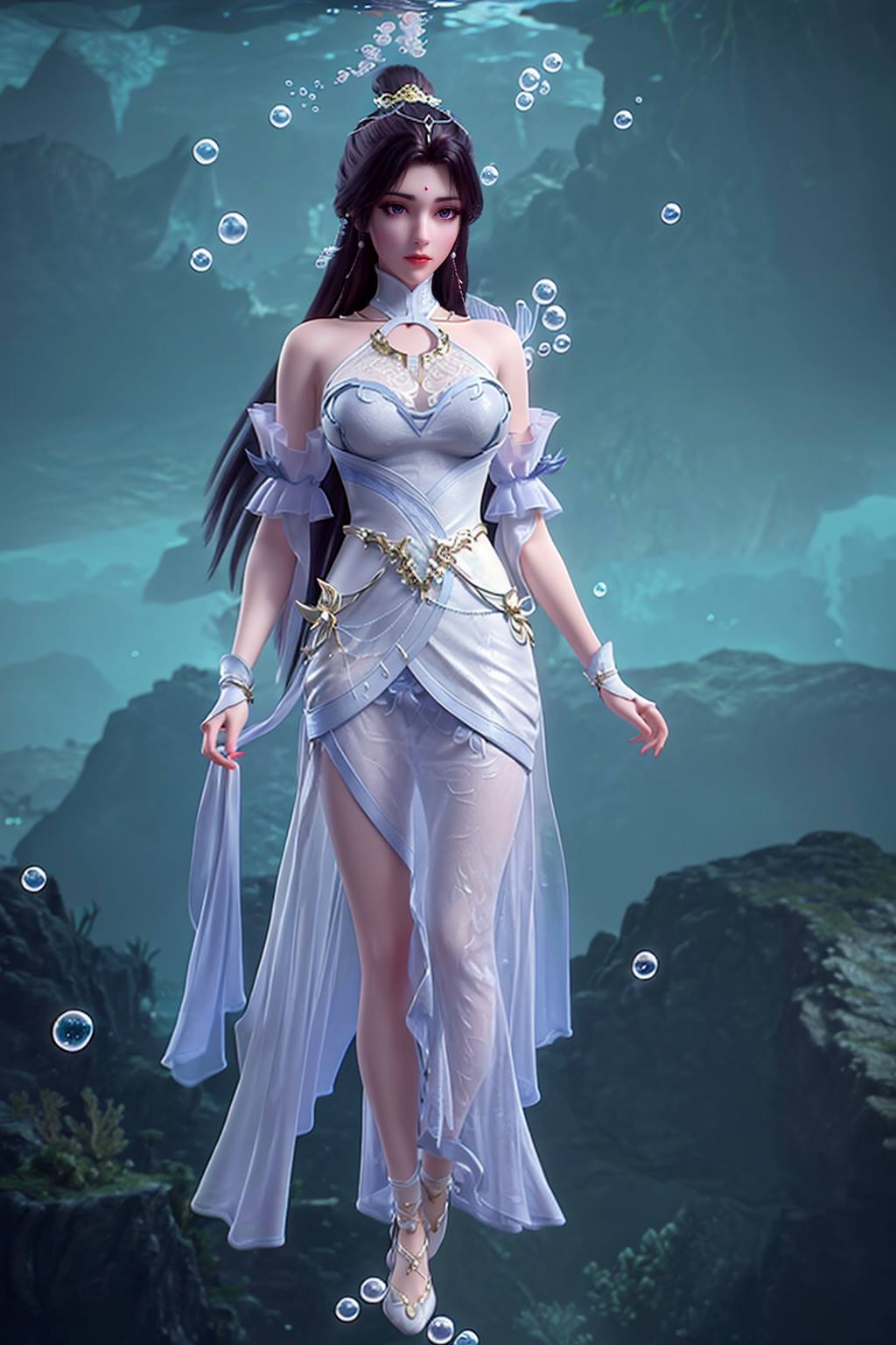 图片[98]-AI绘画 165 完美世界-月婵 主身全身版[102P] – 速更版-美库