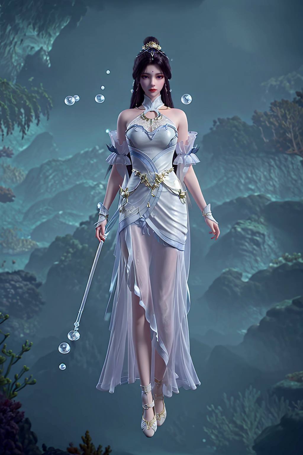 图片[100]-AI绘画 165 完美世界-月婵 主身全身版[102P] – 速更版-美库