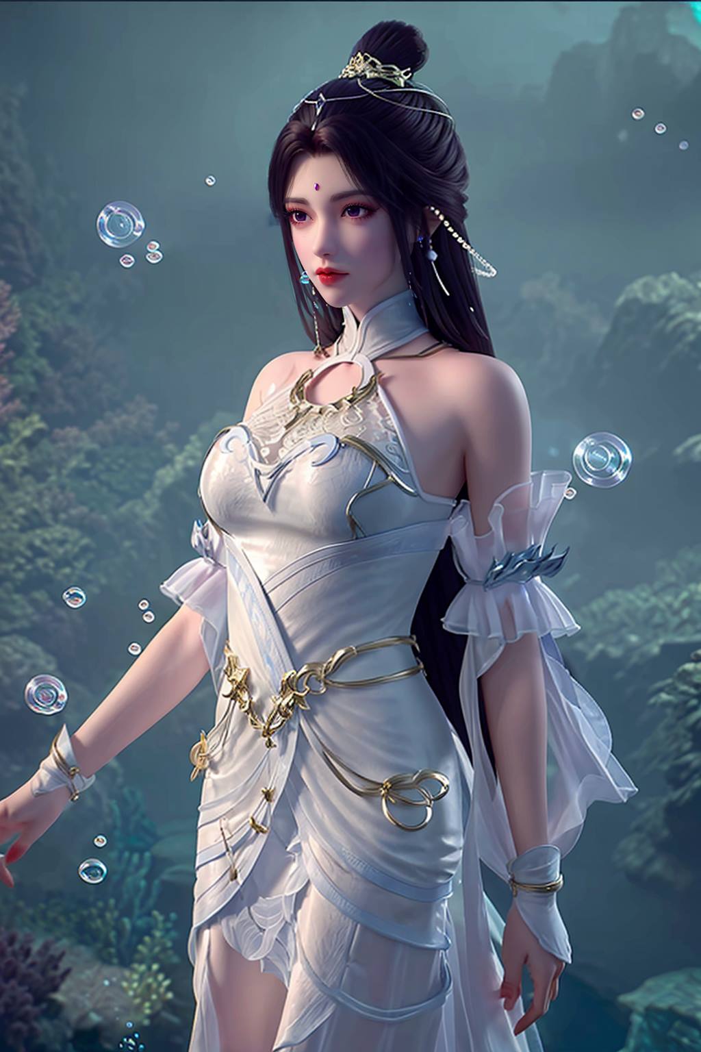 图片[102]-AI绘画 165 完美世界-月婵 主身全身版[102P] – 速更版-美库