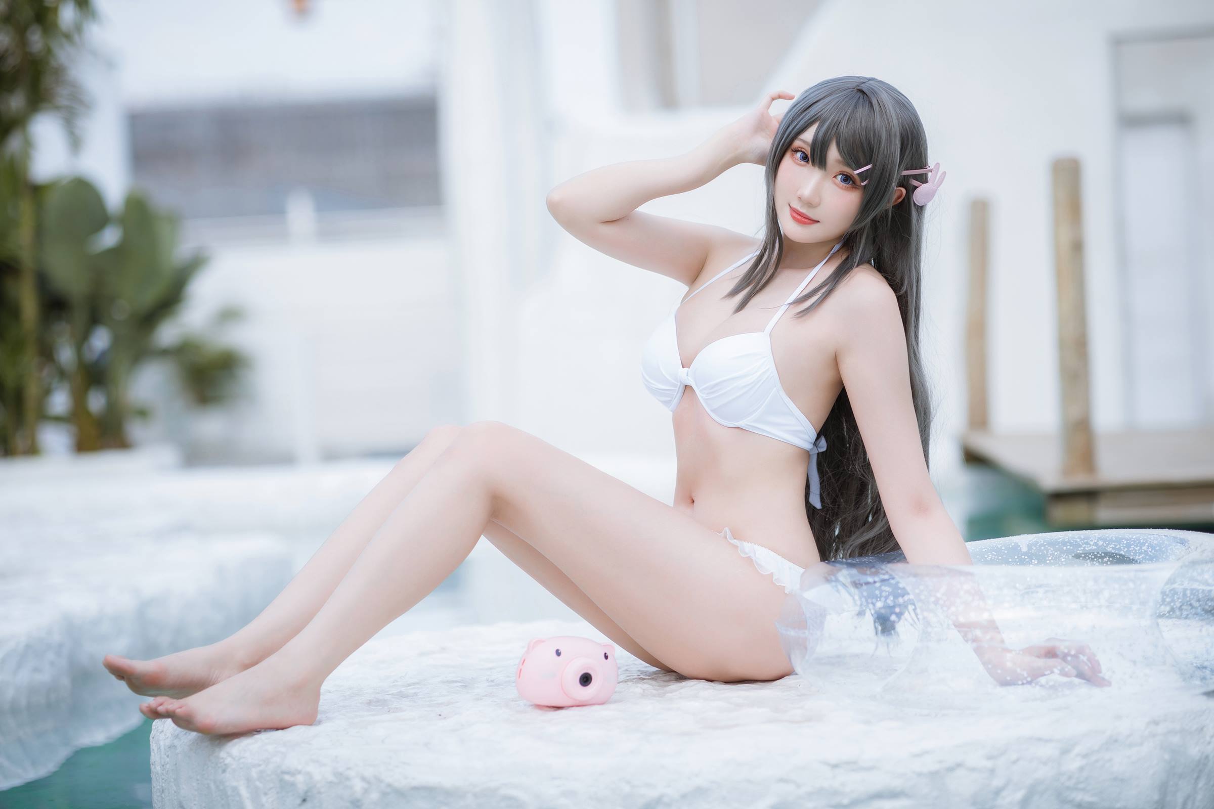 图片[11]-瓜希酱 – 樱岛麻衣 泳装[28P] – 速更版-美库