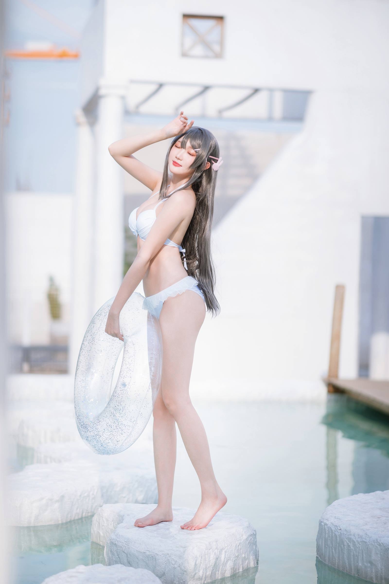 图片[19]-瓜希酱 – 樱岛麻衣 泳装[28P] – 速更版-美库