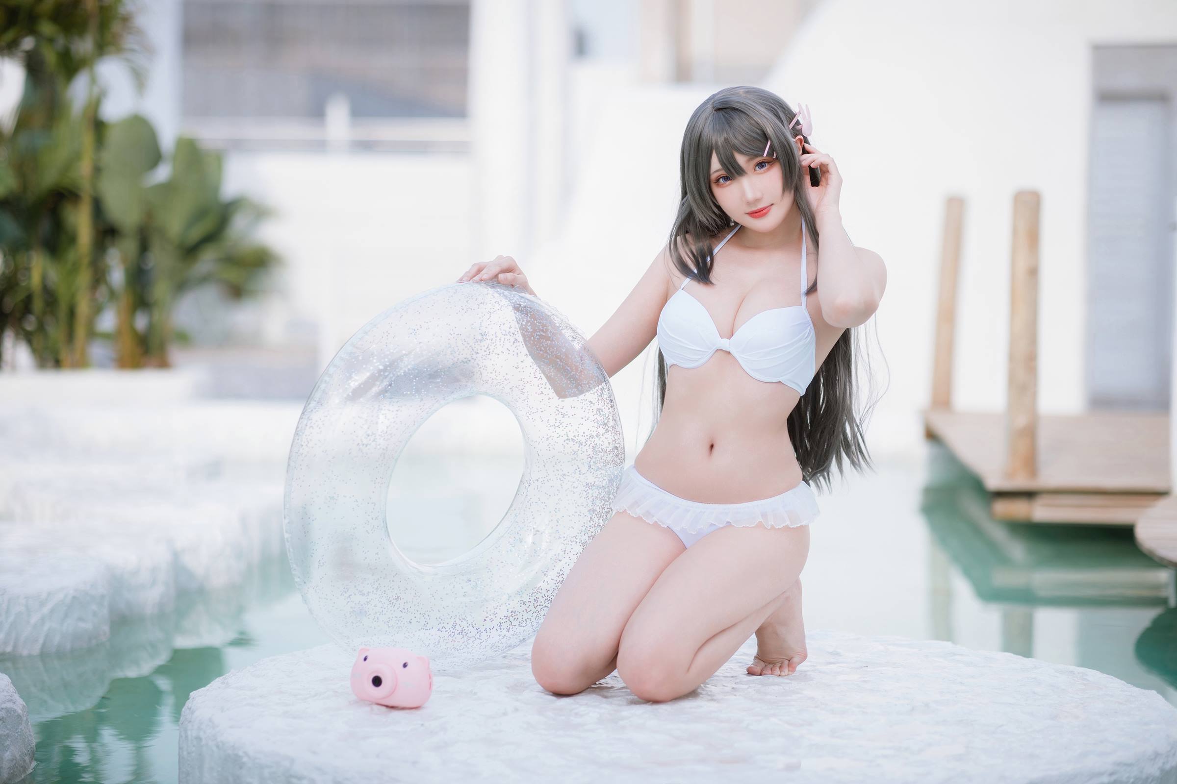 图片[26]-瓜希酱 – 樱岛麻衣 泳装[28P] – 速更版-美库