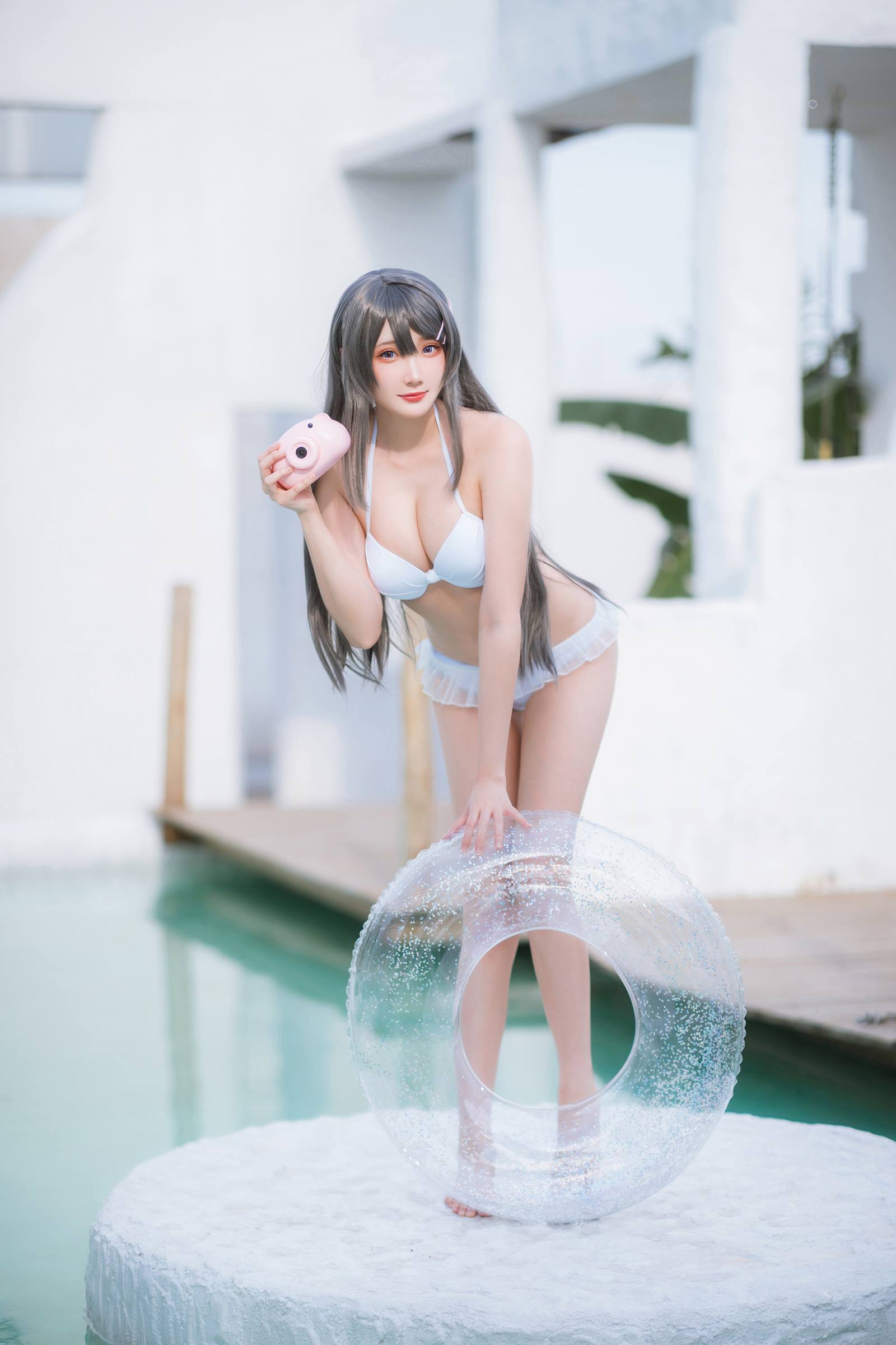 图片[27]-瓜希酱 – 樱岛麻衣 泳装[28P] – 速更版-美库