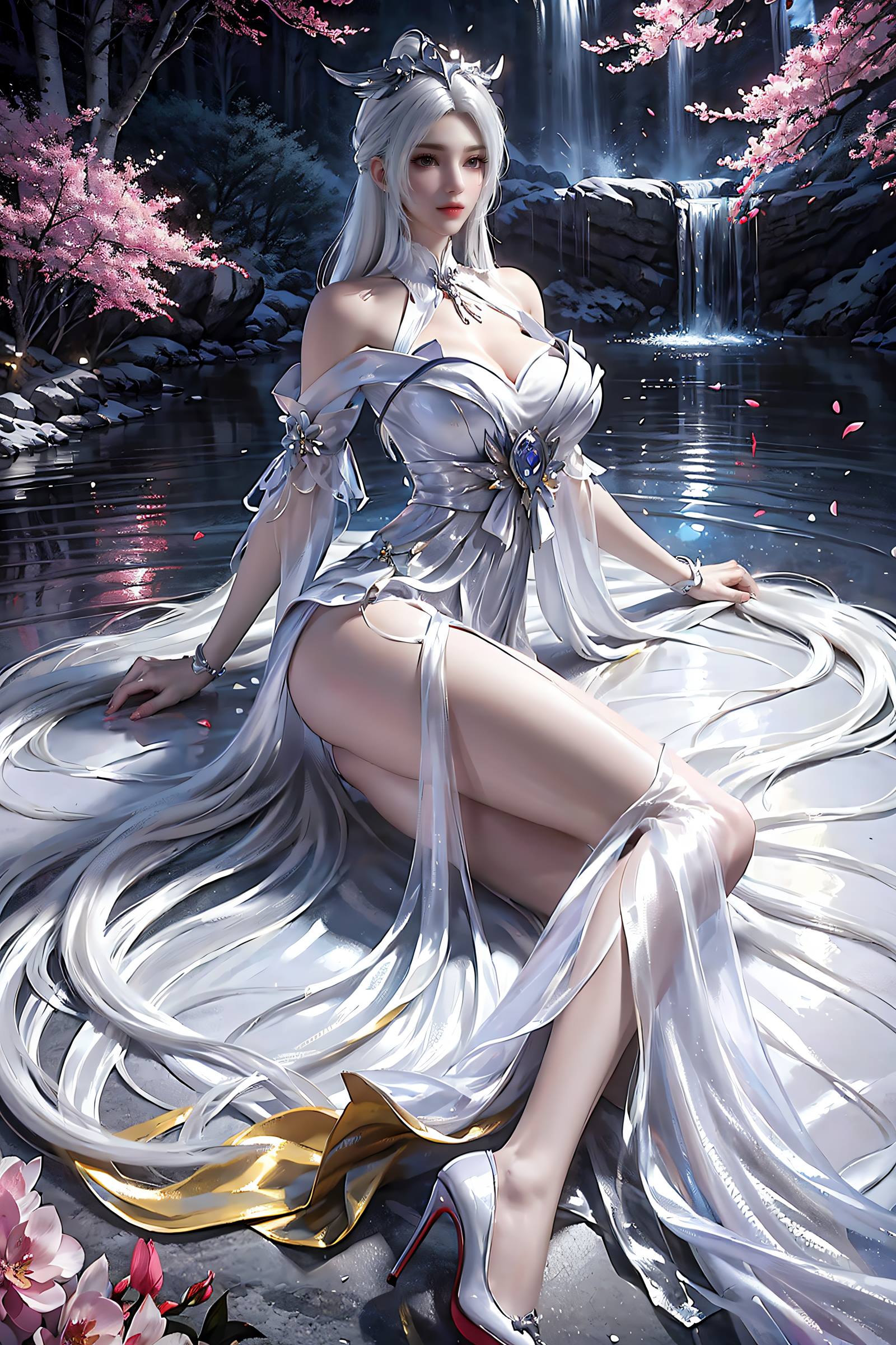 图片[14]-AI绘画 169 星辰变 白灵 精品美腿[18P] – 速更版-美库