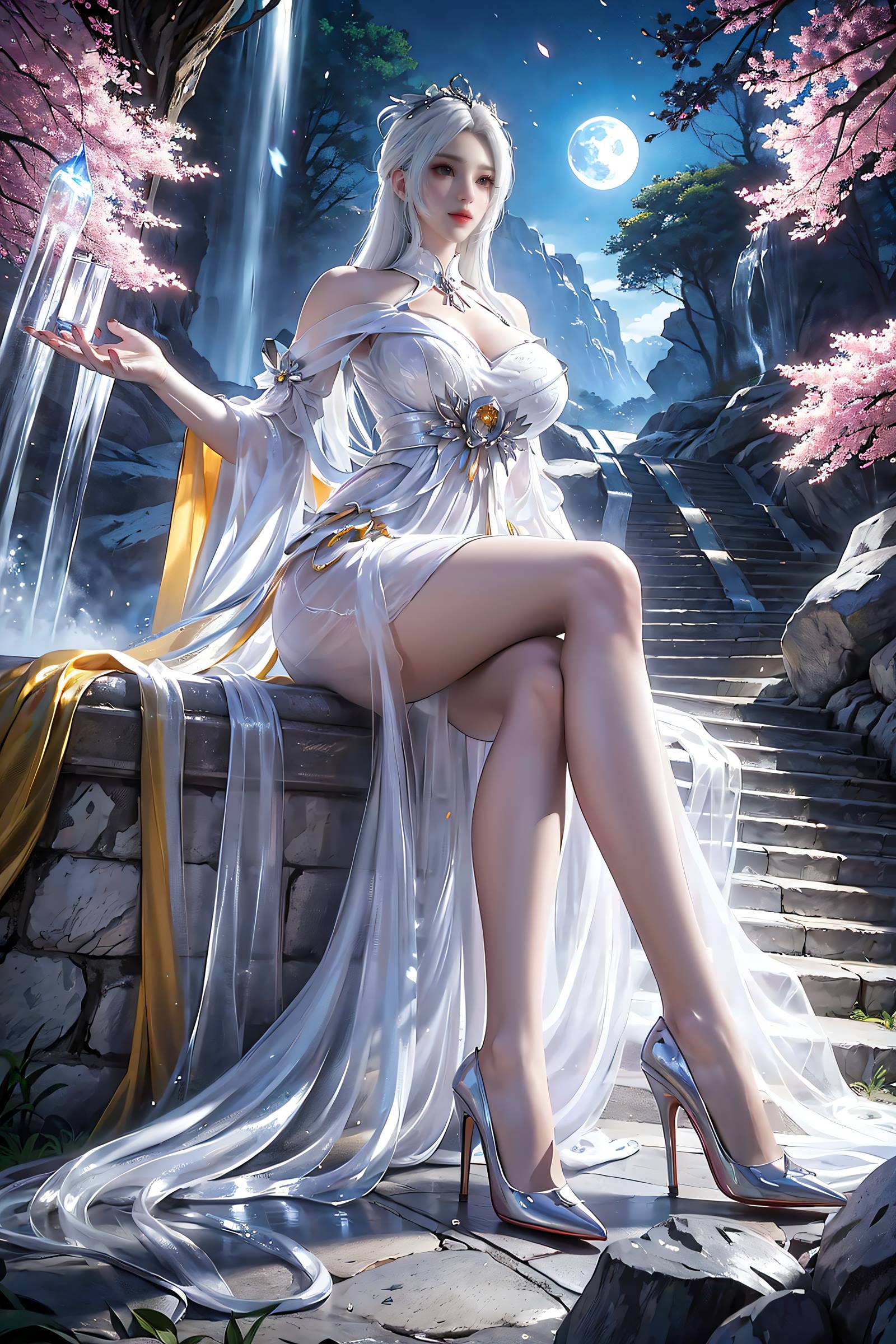 图片[19]-AI绘画 169 星辰变 白灵 精品美腿[18P] – 速更版-美库