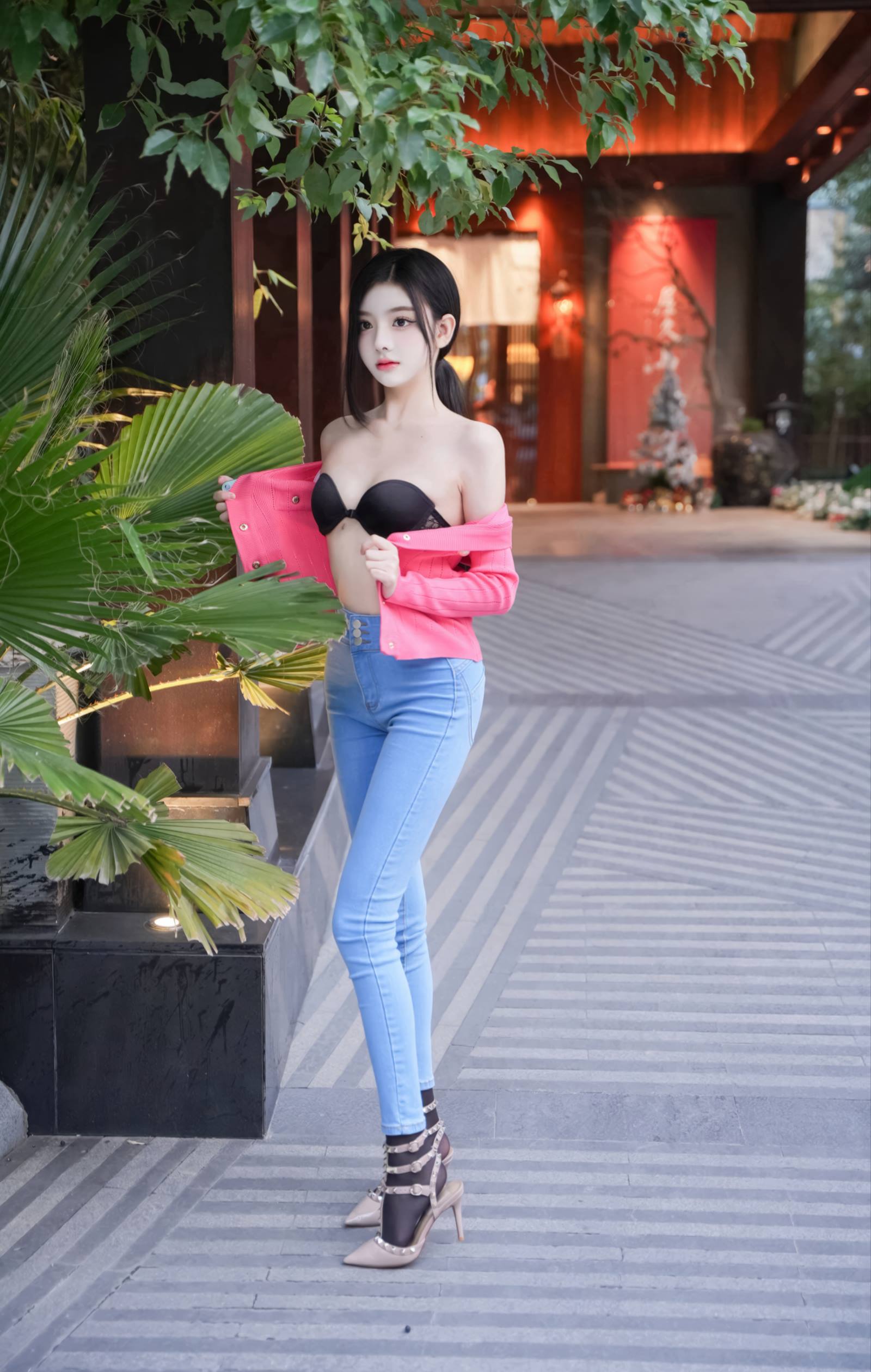 图片[17]-龙雪儿 – 灰色瑜伽服[44P] – 速更版-美库