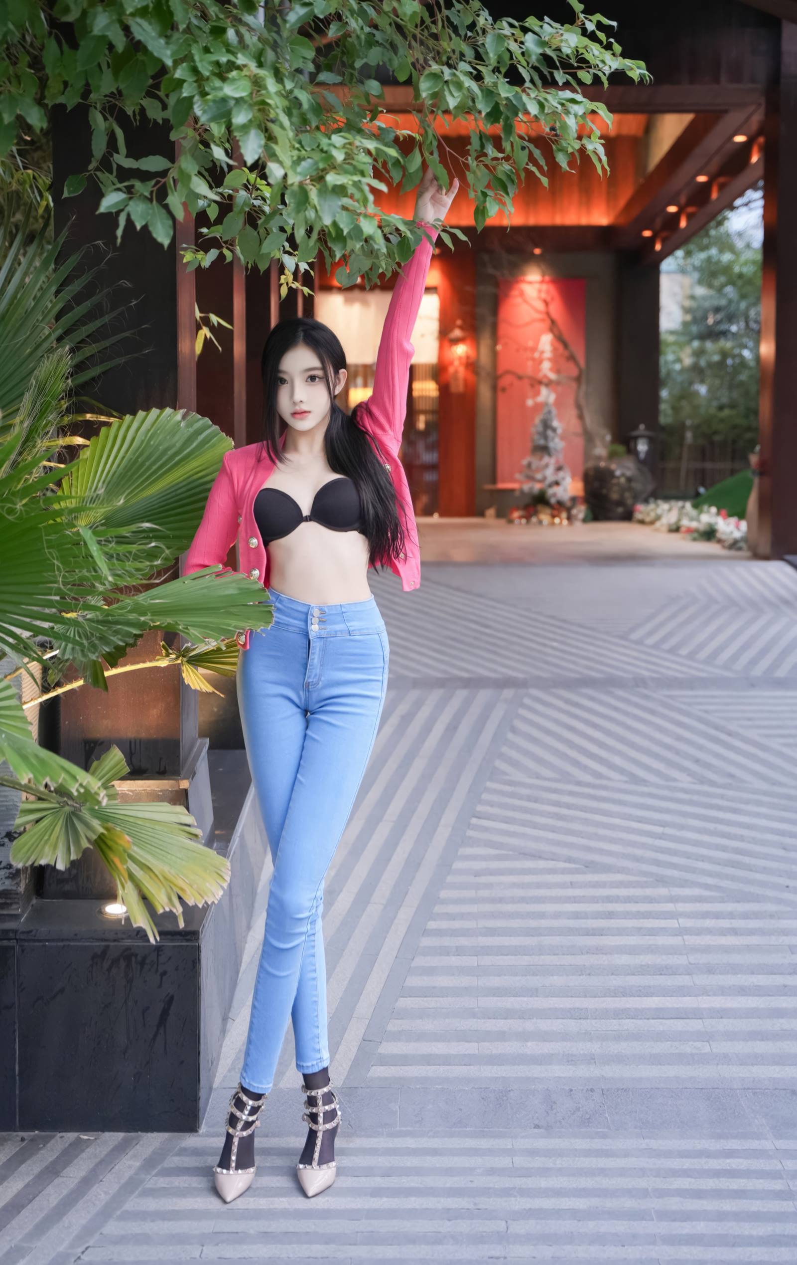 图片[23]-龙雪儿 – 灰色瑜伽服[44P] – 速更版-美库