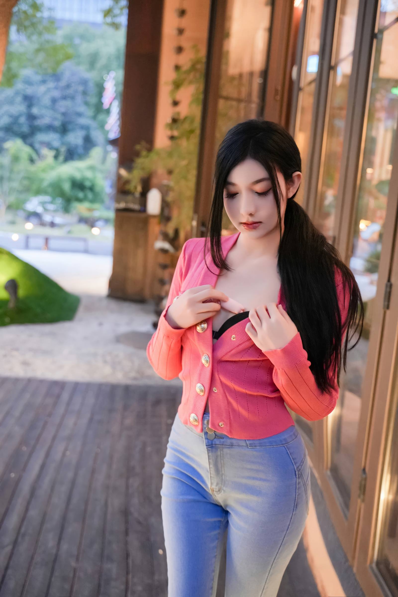 图片[32]-龙雪儿 – 灰色瑜伽服[44P] – 速更版-美库