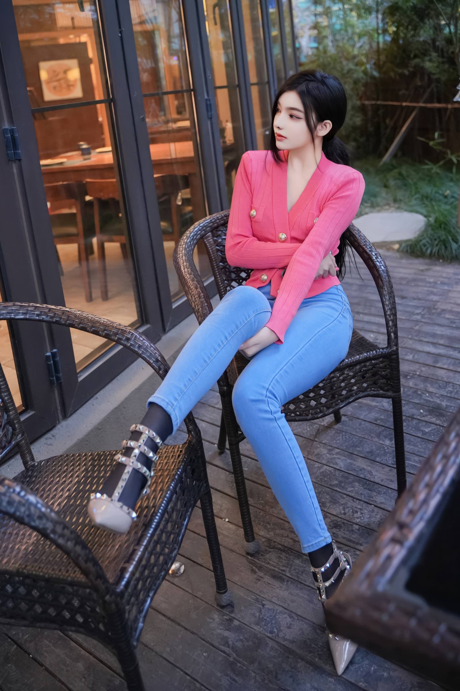 图片[42]-龙雪儿 – 灰色瑜伽服[44P] – 速更版-美库