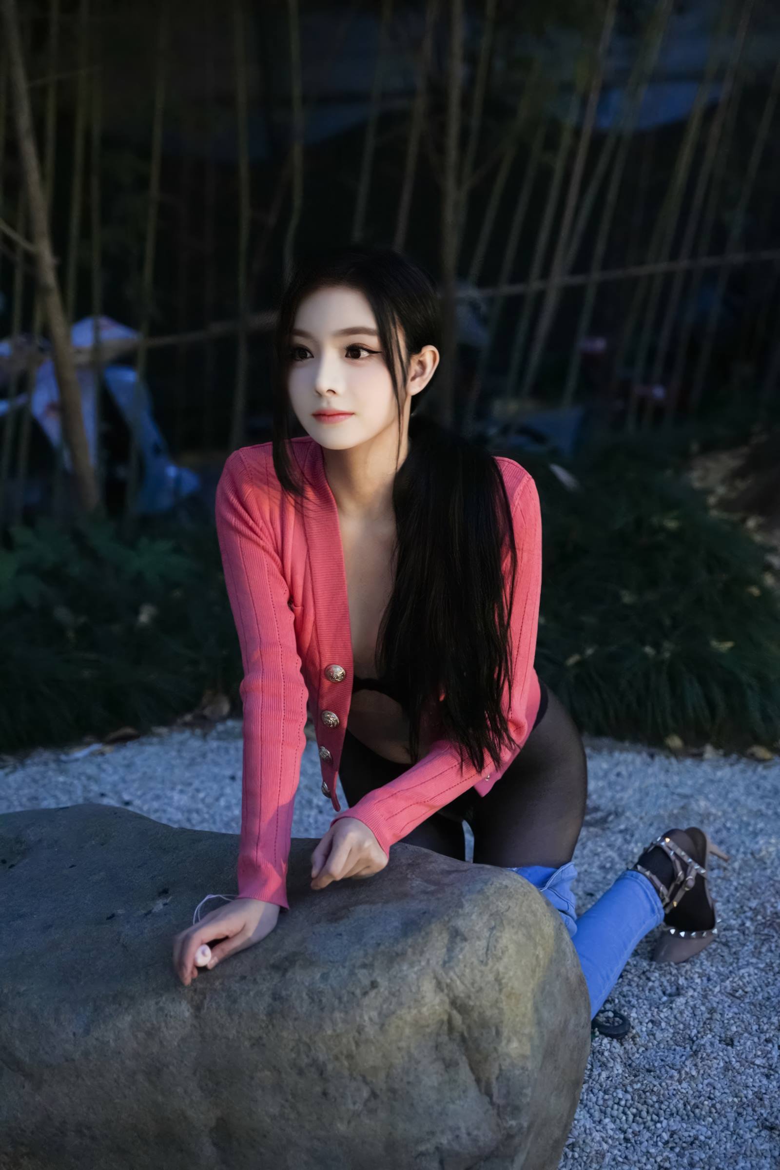 图片[44]-龙雪儿 – 灰色瑜伽服[44P] – 速更版-美库