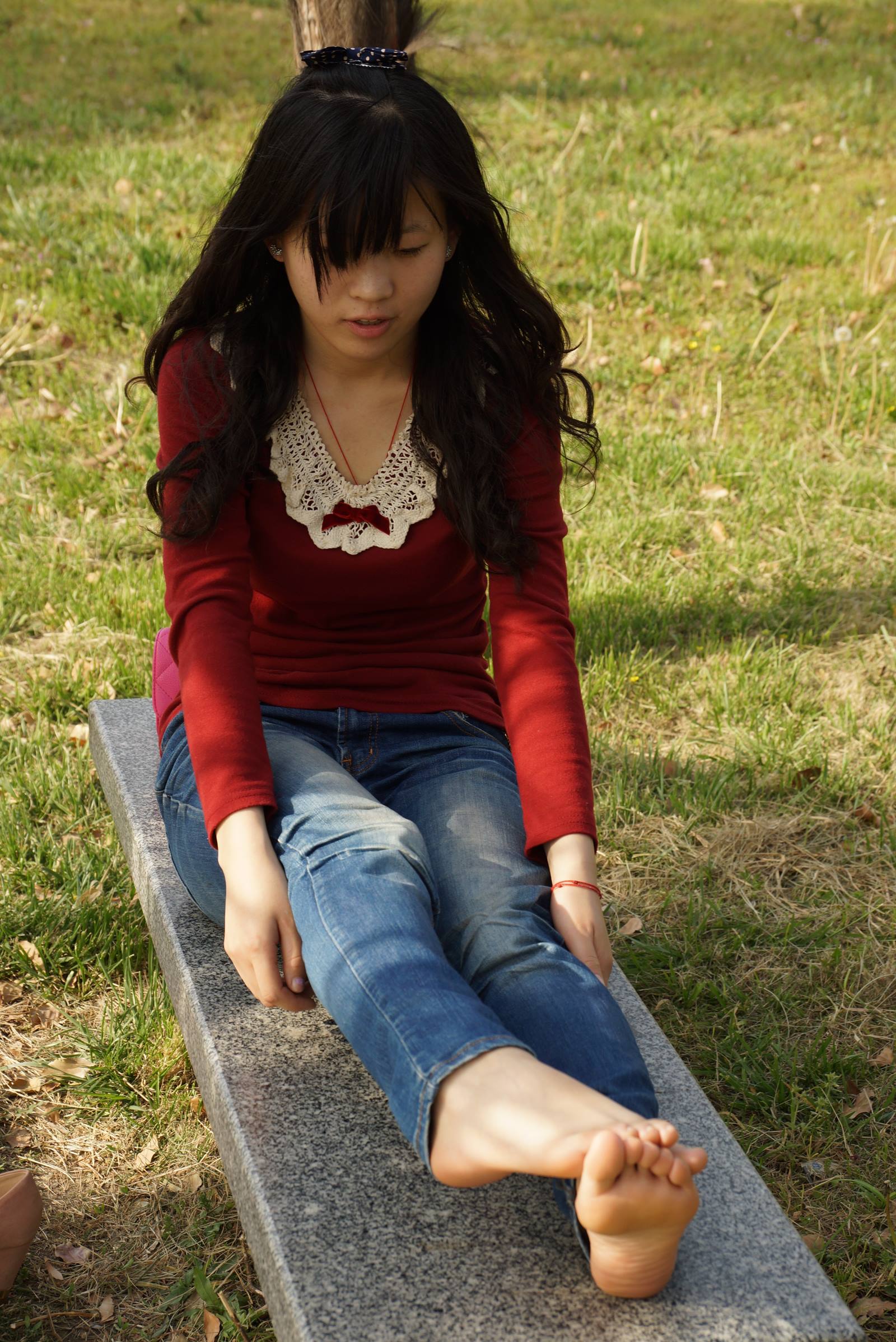 图片[23]-自由摄影 No.070 琳琳 鱼嘴鞋 裸足 [44P] – 速更版-美库