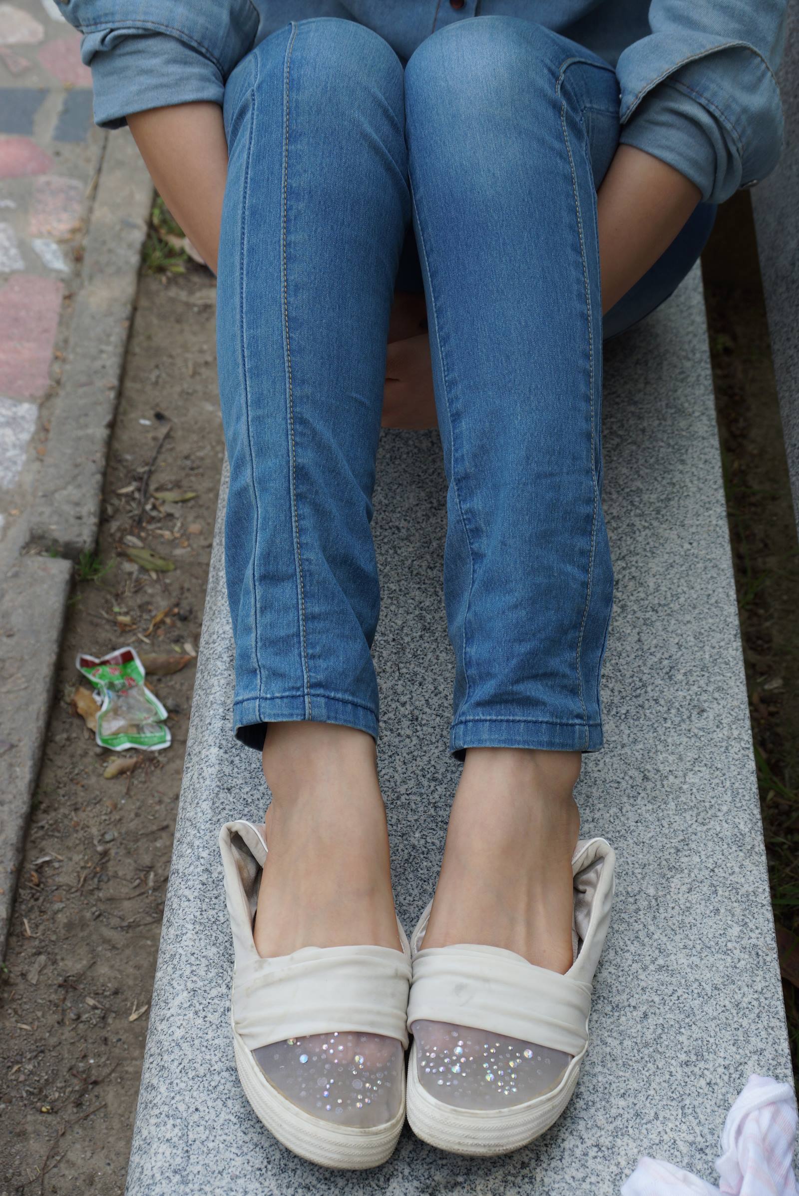 图片[62]-自由摄影 No.071 清纯眼镜MM的个性透明帆布鞋 [65P] – 速更版-美库