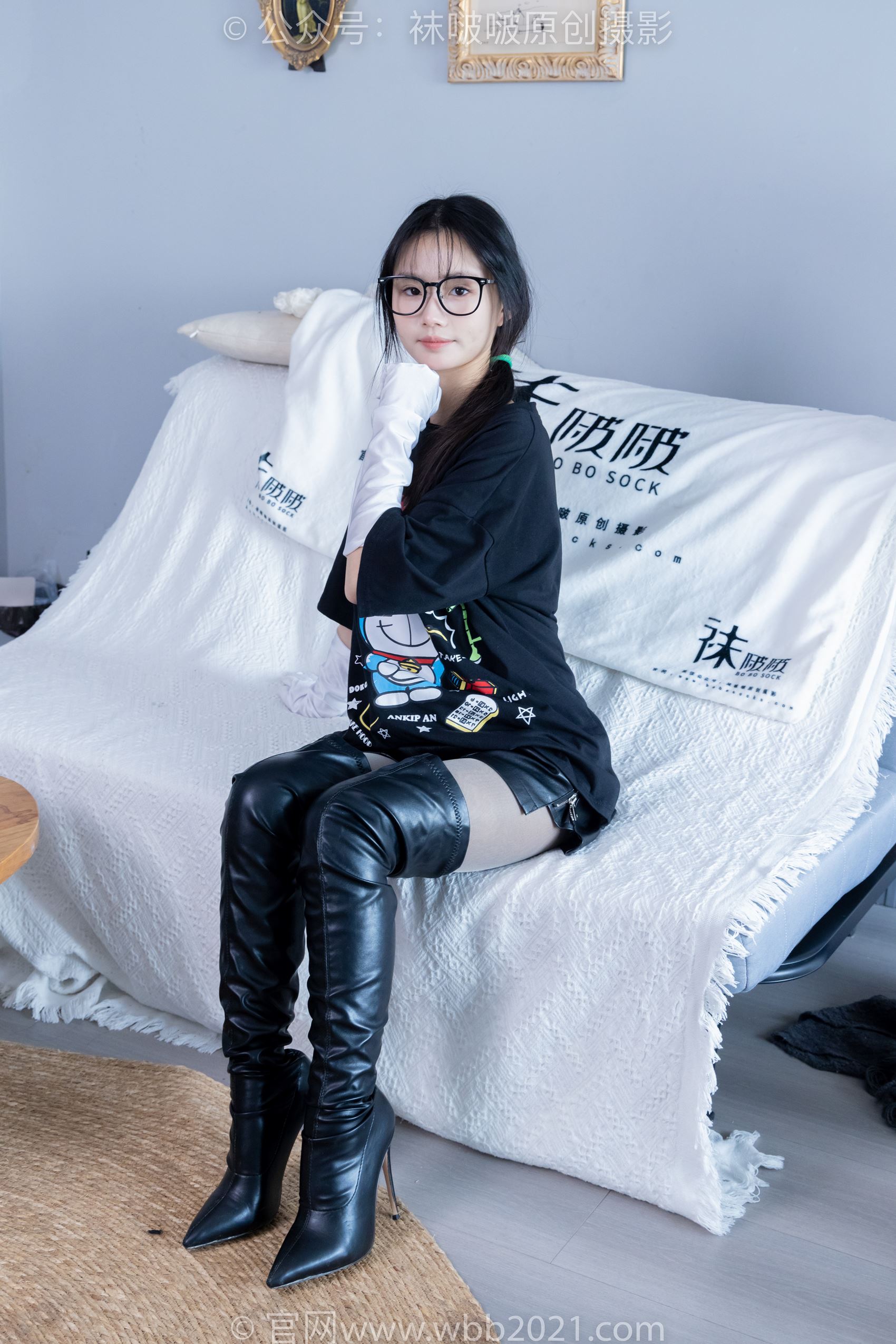 图片[11]-[BoBoSocks袜啵啵]NO.343 甜甜圈-高跟长靴、黑丝打底、肉丝[150P] – 速更版-美库