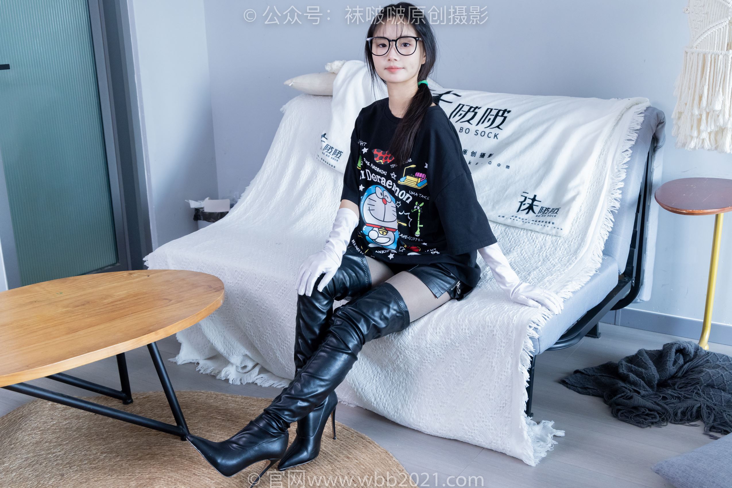 图片[14]-[BoBoSocks袜啵啵]NO.343 甜甜圈-高跟长靴、黑丝打底、肉丝[150P] – 速更版-美库