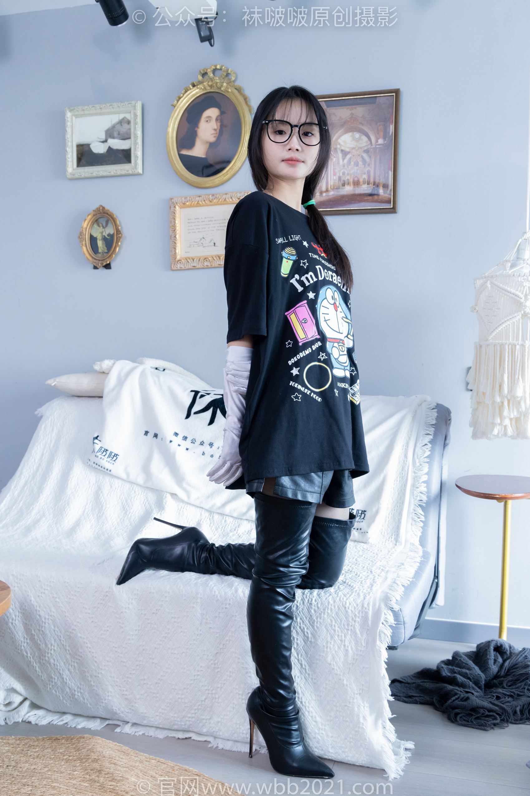 图片[43]-[BoBoSocks袜啵啵]NO.343 甜甜圈-高跟长靴、黑丝打底、肉丝[150P] – 速更版-美库