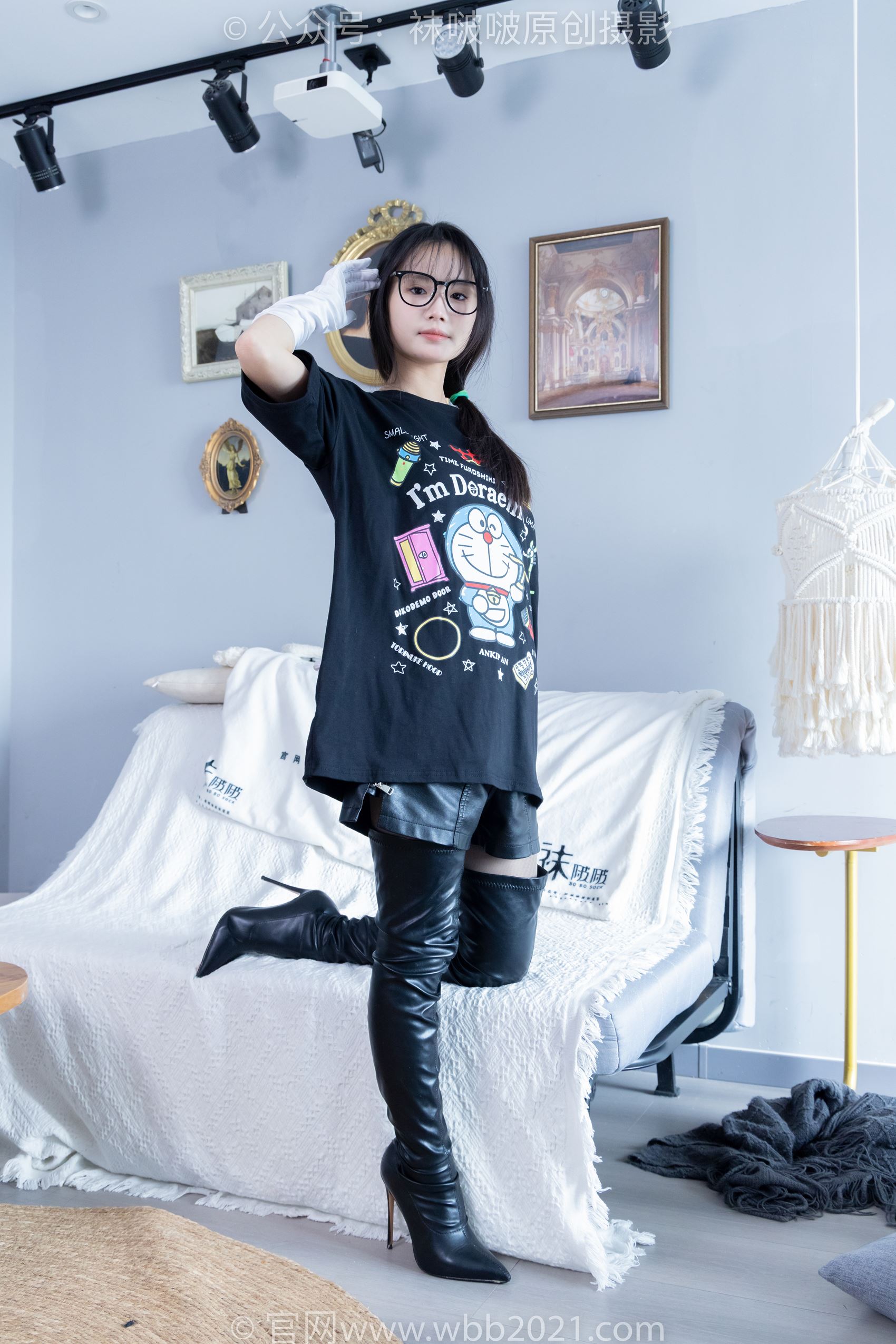 图片[45]-[BoBoSocks袜啵啵]NO.343 甜甜圈-高跟长靴、黑丝打底、肉丝[150P] – 速更版-美库