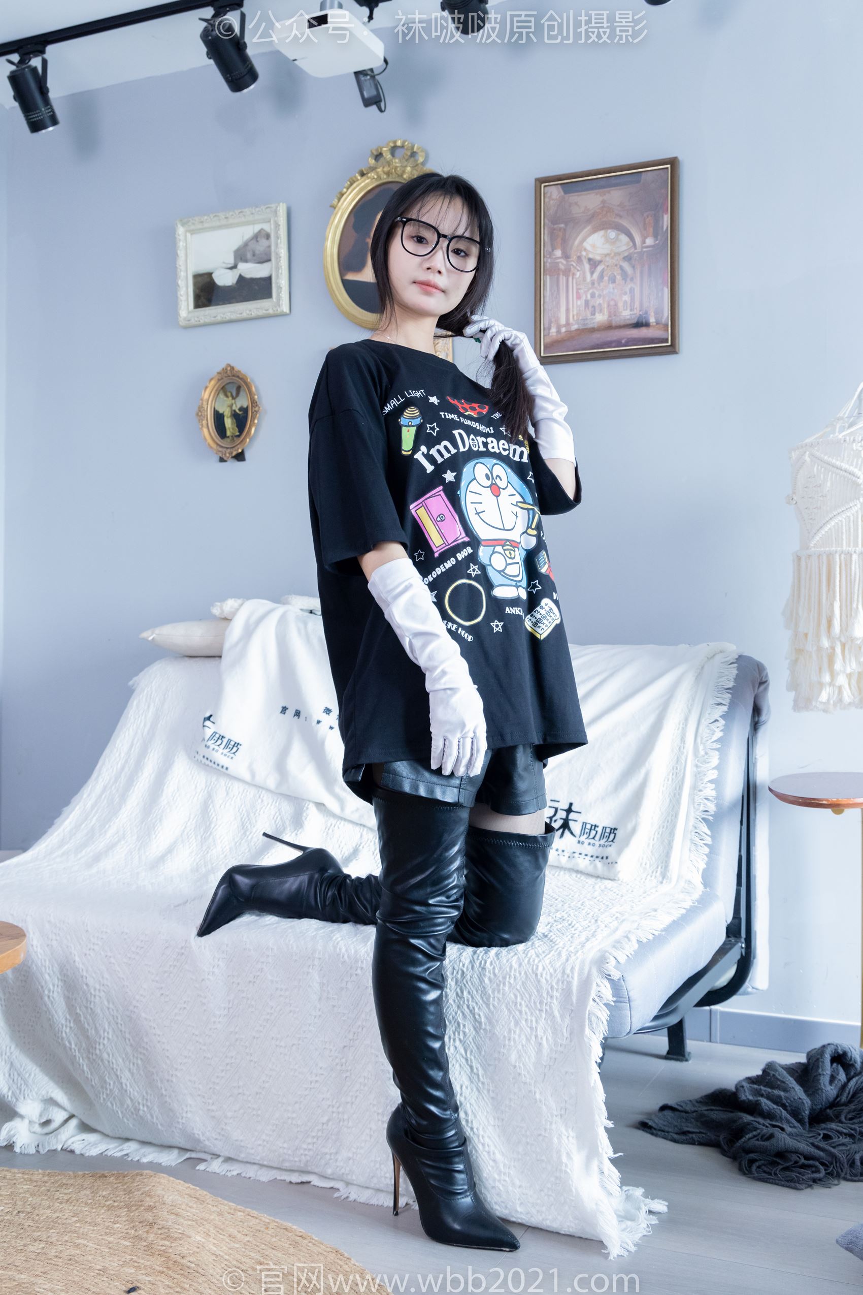 图片[46]-[BoBoSocks袜啵啵]NO.343 甜甜圈-高跟长靴、黑丝打底、肉丝[150P] – 速更版-美库