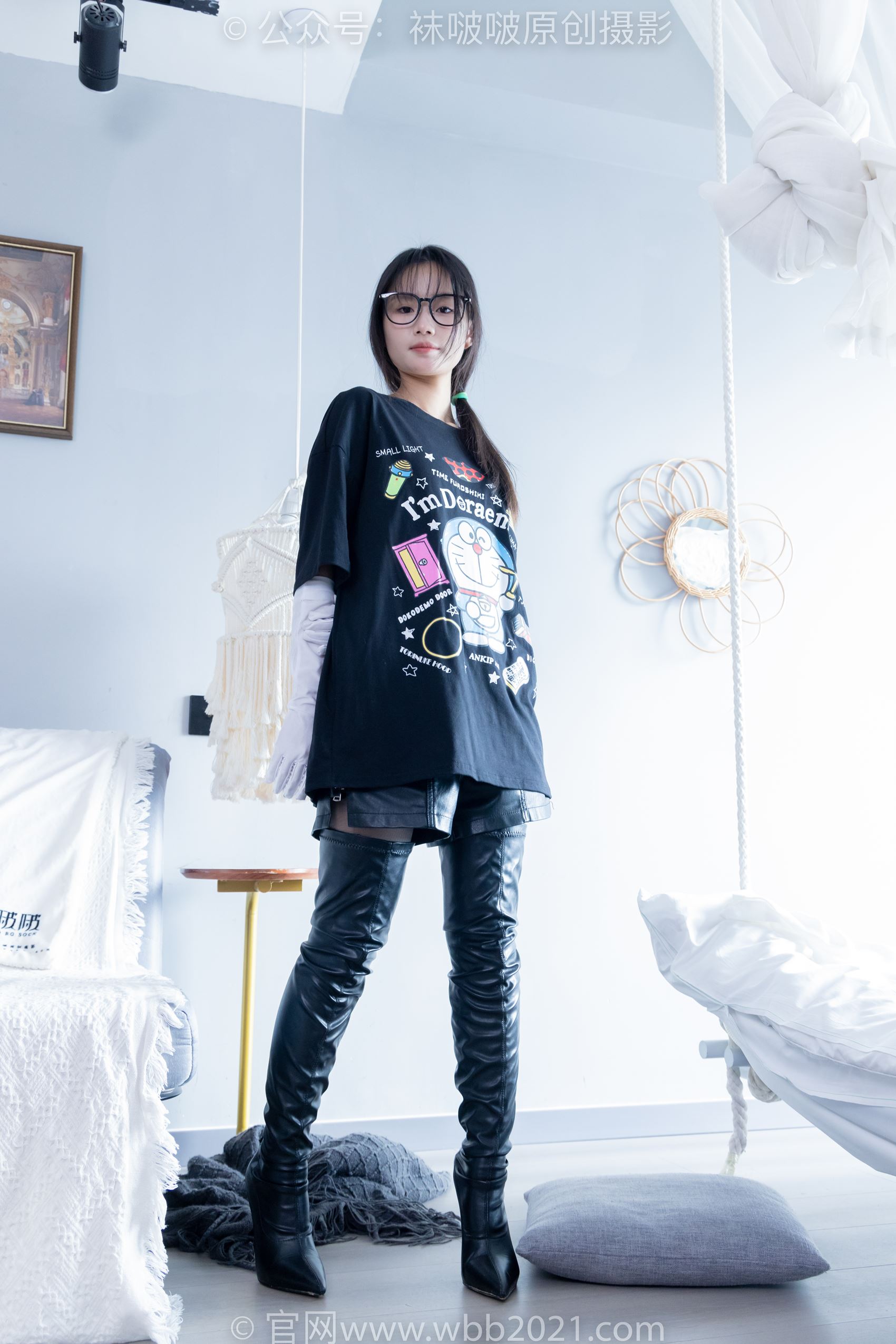 图片[63]-[BoBoSocks袜啵啵]NO.343 甜甜圈-高跟长靴、黑丝打底、肉丝[150P] – 速更版-美库