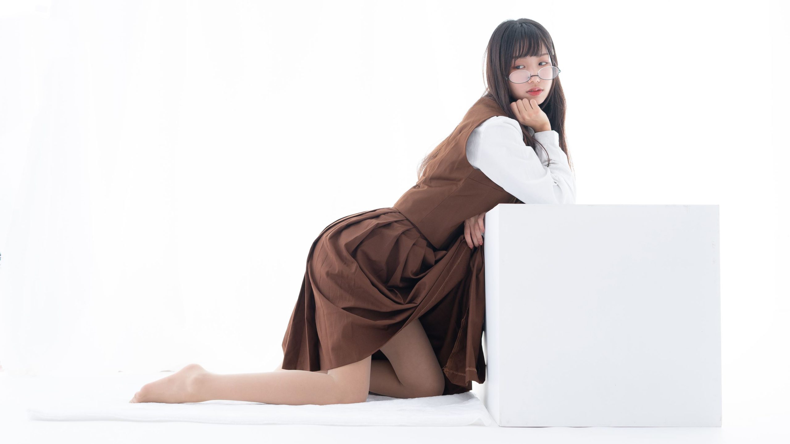 图片[26]-[紧急企划]内部定制 NO.016 一只喵喵梓 棕色JK裙[37P] – 速更版-美库