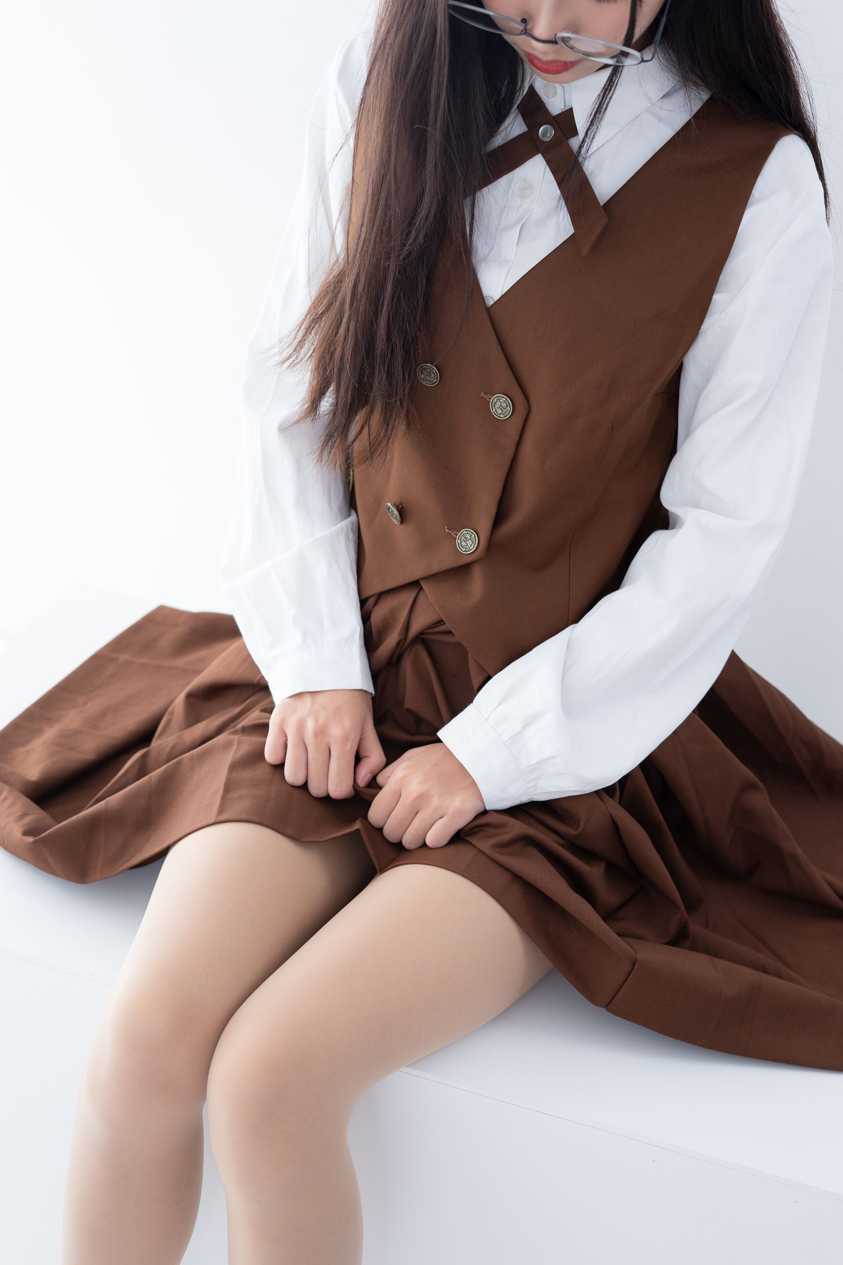 图片[29]-[紧急企划]内部定制 NO.016 一只喵喵梓 棕色JK裙[37P] – 速更版-美库