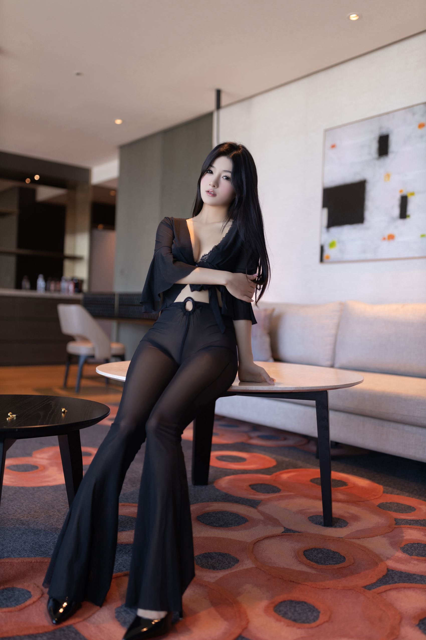 图片[20]-谭小灵 – 黑色蕾丝透视装[30P] – 速更版-美库