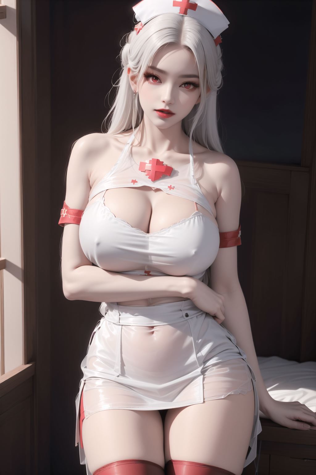 图片[27]-AI绘画 173 纯欲护士[102P] – 速更版-美库