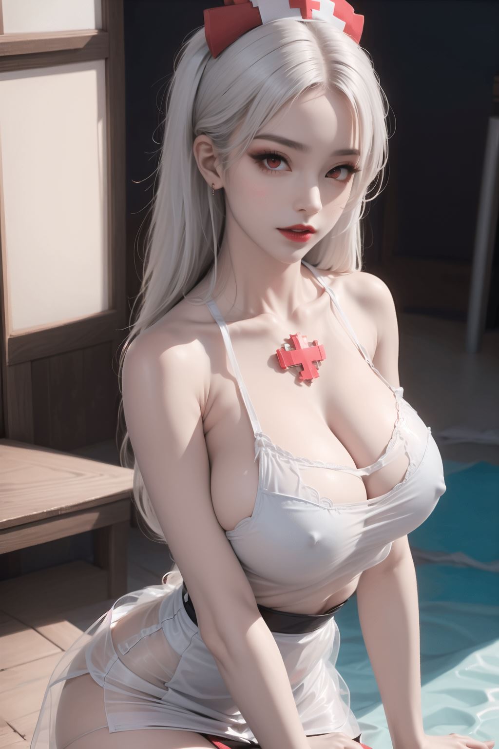 图片[29]-AI绘画 173 纯欲护士[102P] – 速更版-美库