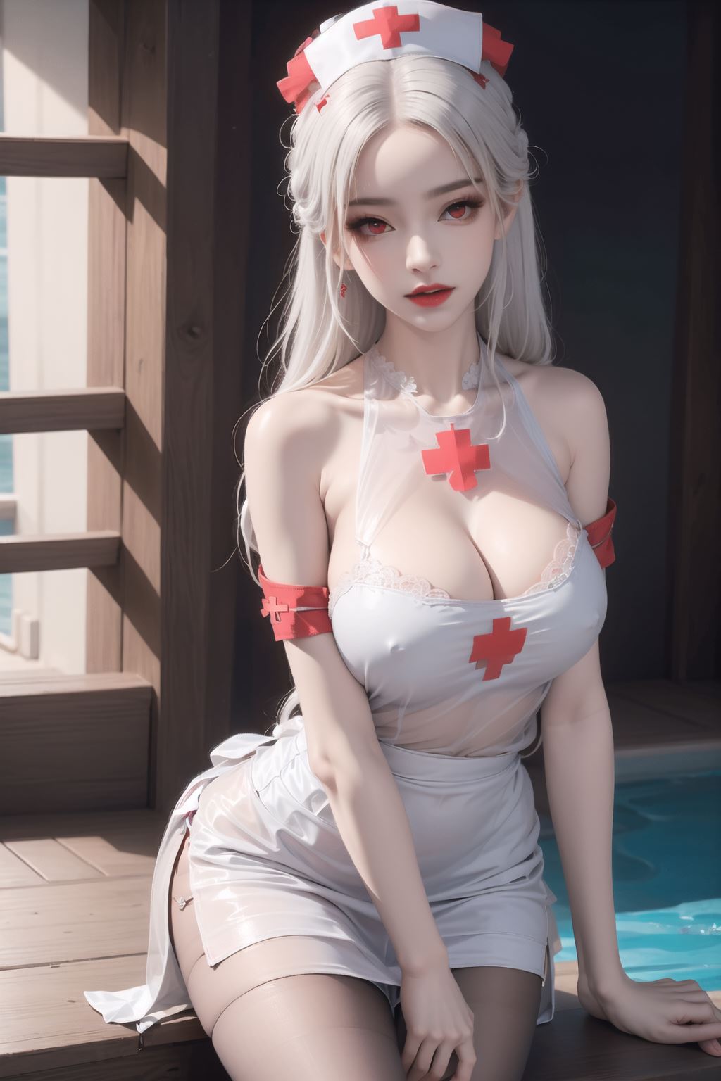 图片[76]-AI绘画 173 纯欲护士[102P] – 速更版-美库